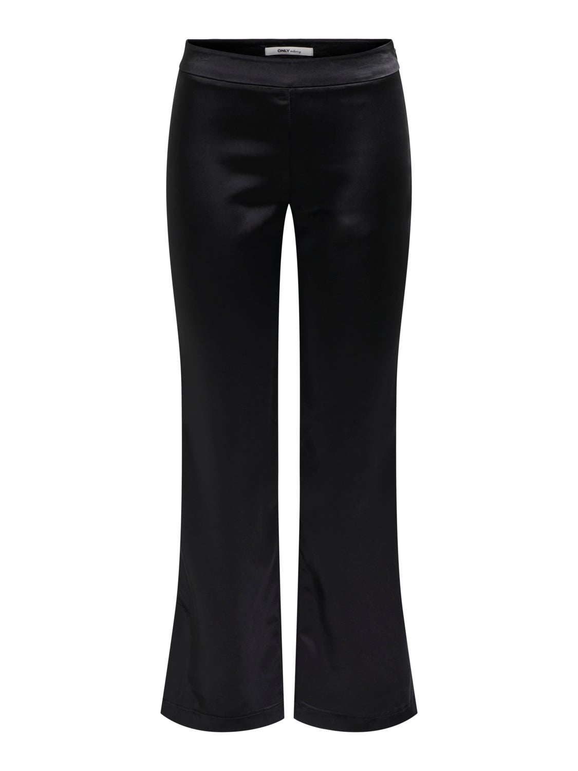 Mid Waist Flared Slit Trousers