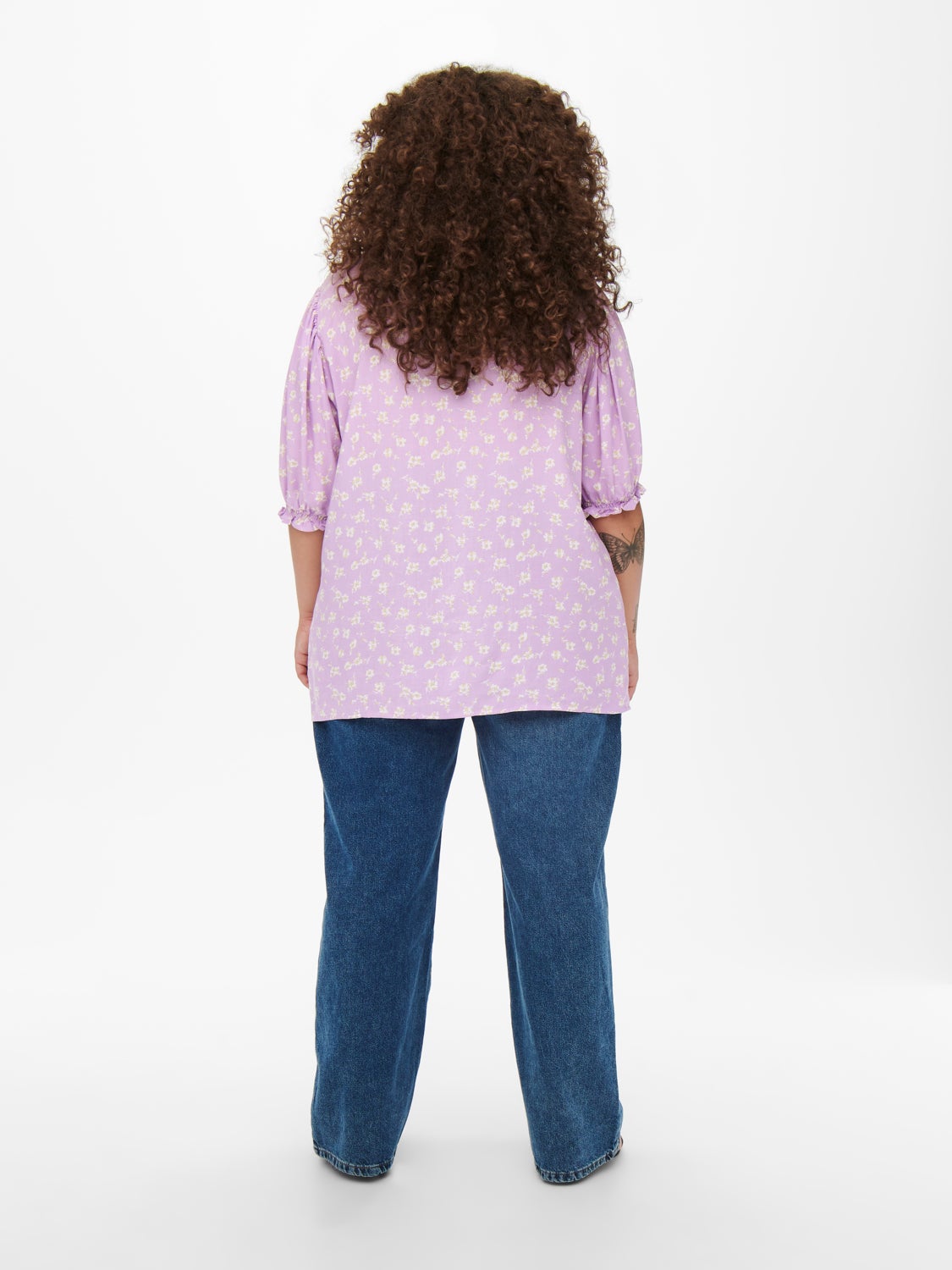 Curvy viscose Short Sleeved Top