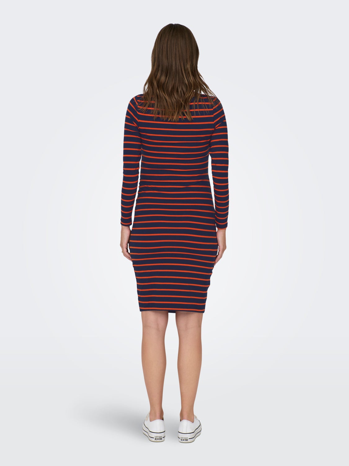 Mama mini dress with stripes