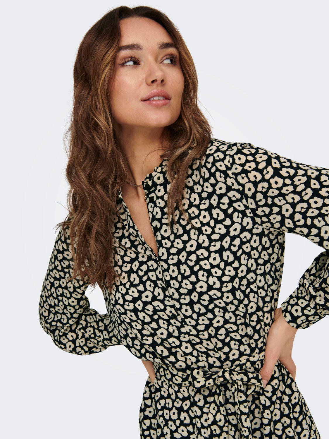 Regular Fit China Collar Short dress