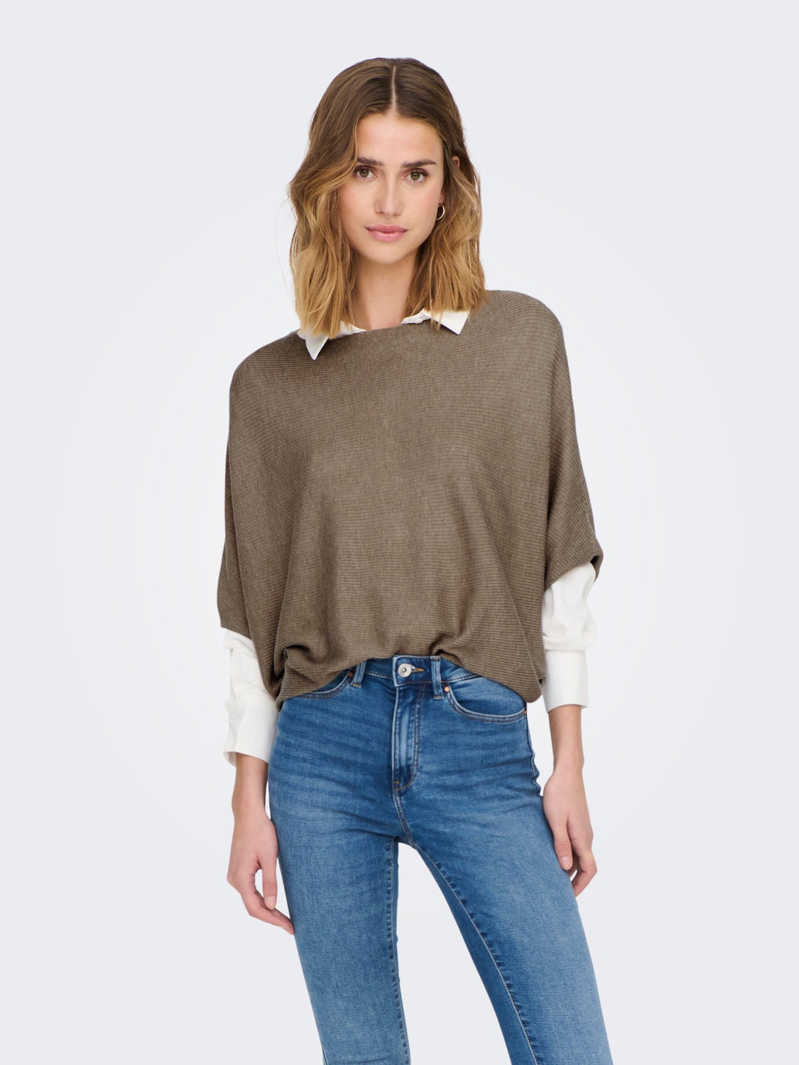 Batsleeve Knitted Pullover