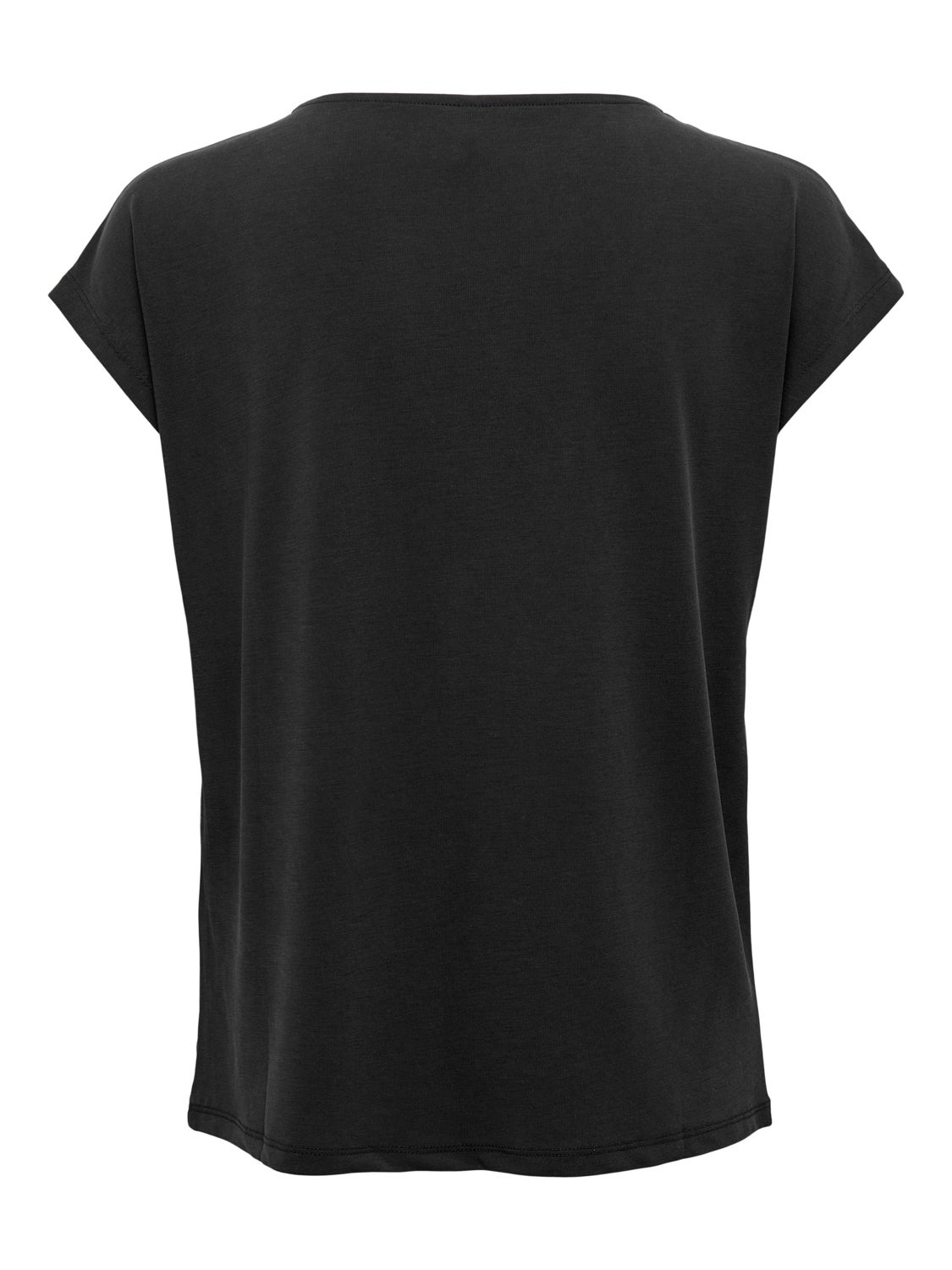 V-NECK TOP WITH SHORT SLEEVES