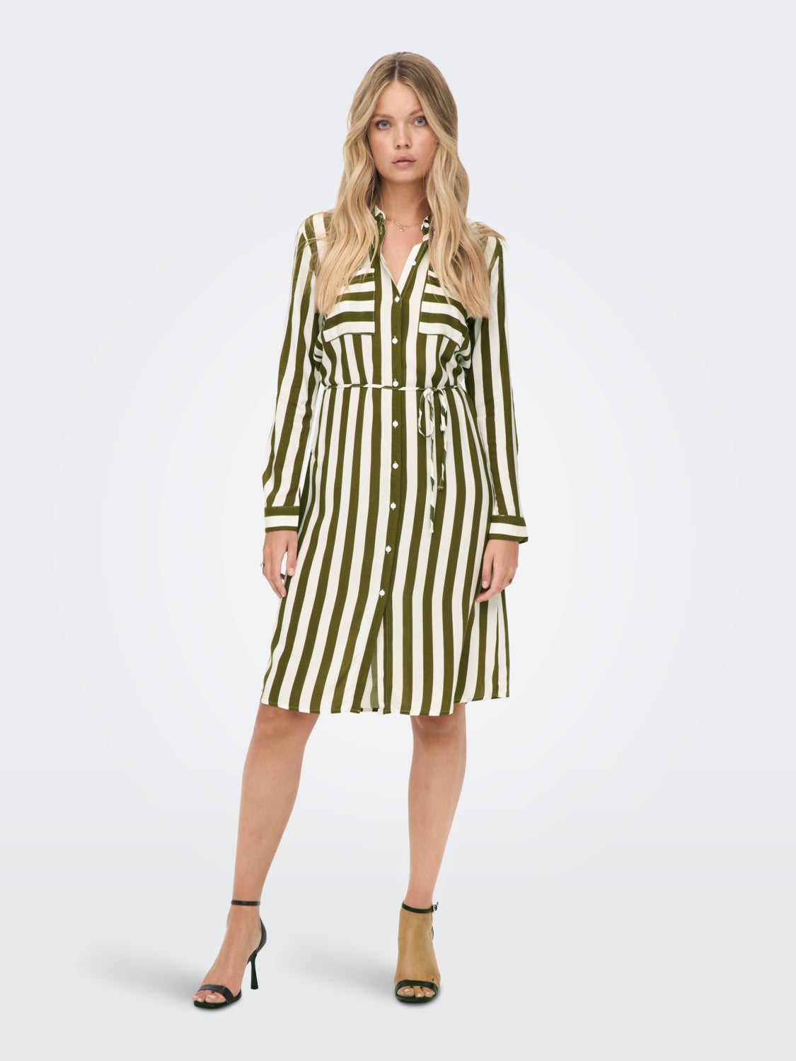 mini striped Shirt dress