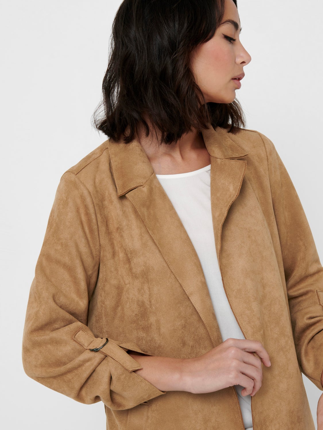 Faux suede Coat
