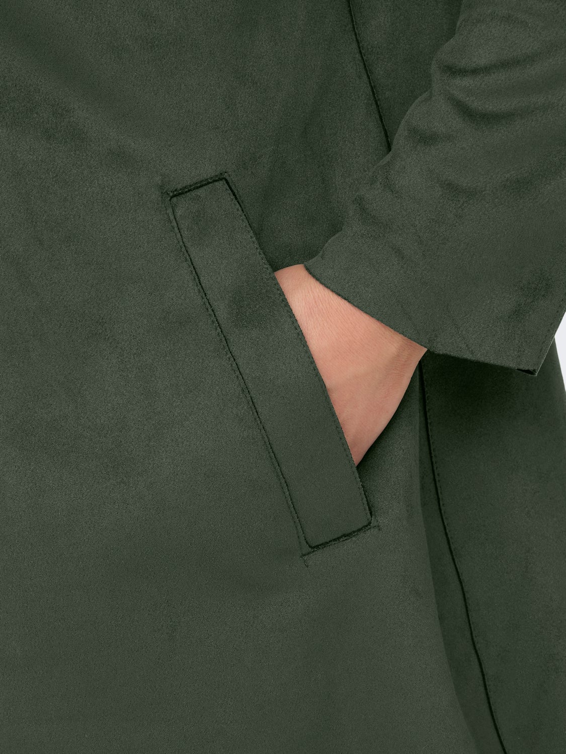 CUrvy Faux Suede Coatigan