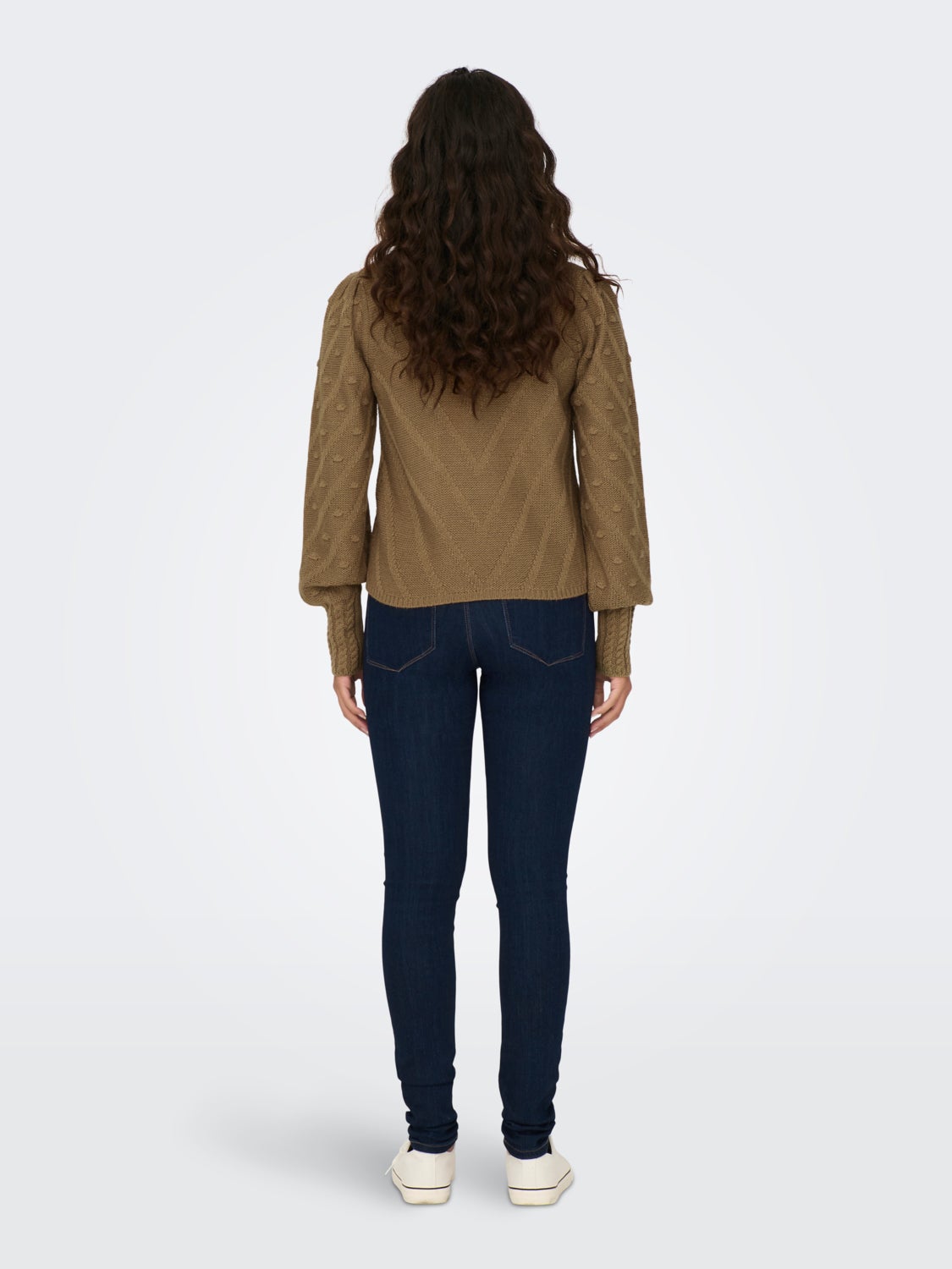 Textured knitted pullover