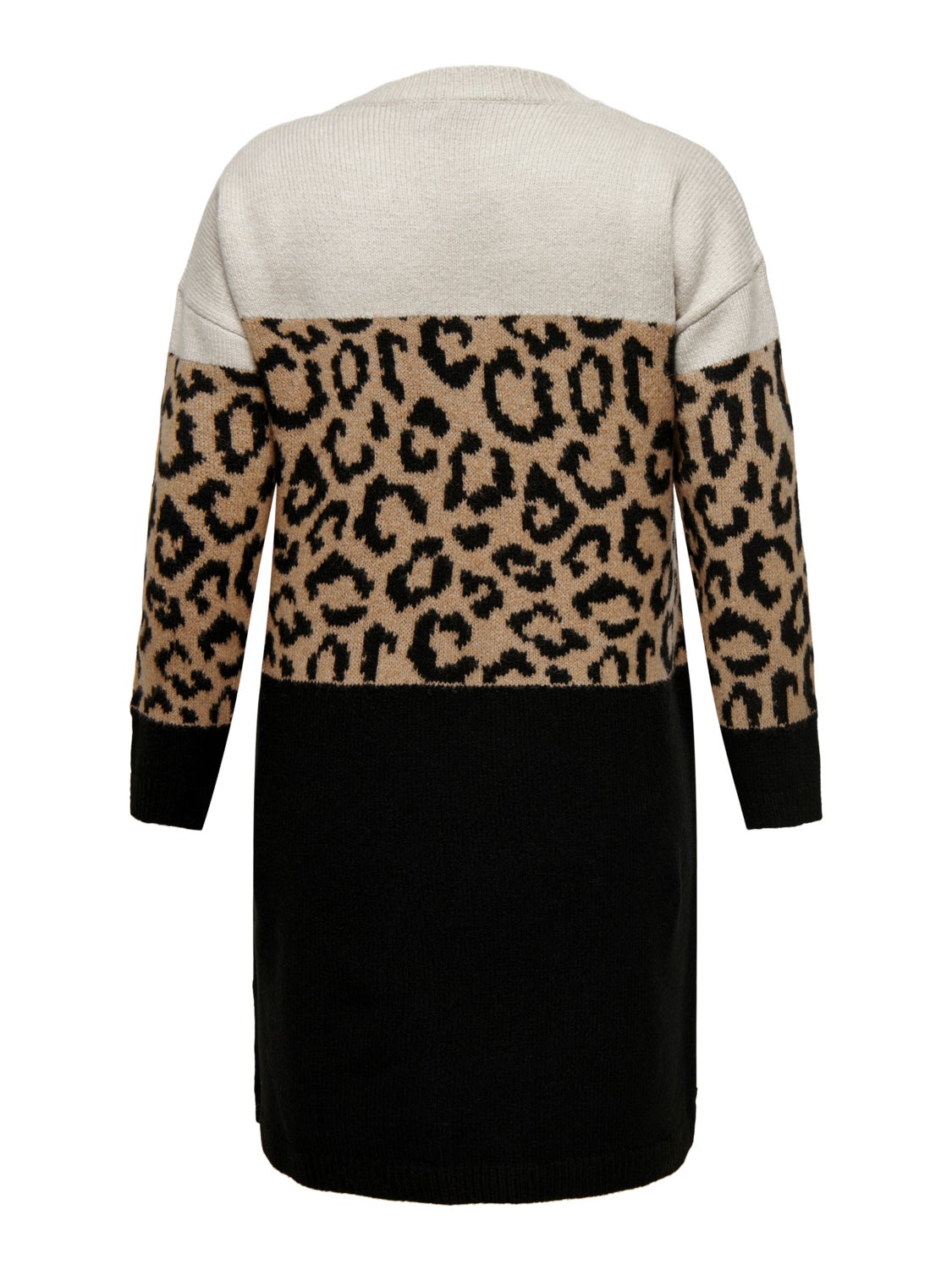 Curvy knit o-neck dress