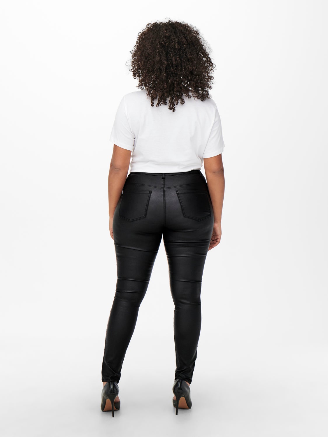 Curvy Carpunk reg coated zip Skinny fit jeans