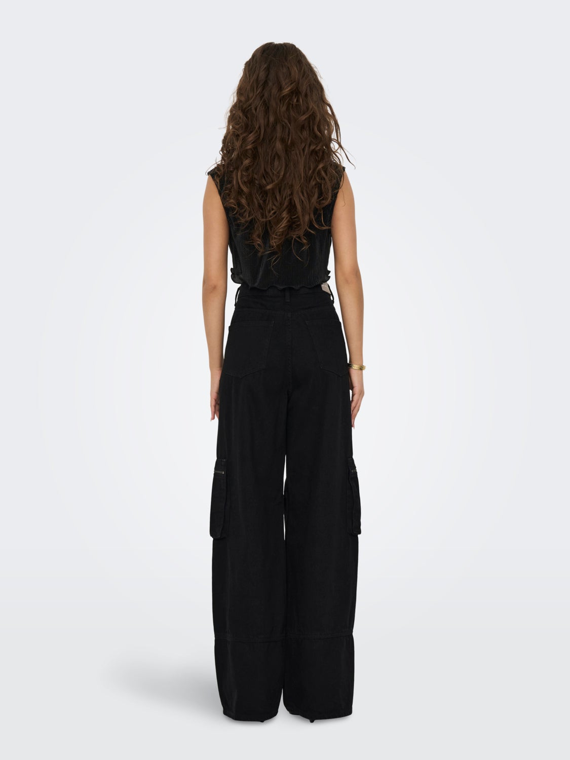 ONLCARO REG WAIST LOOSE CARGO DNM AZ
