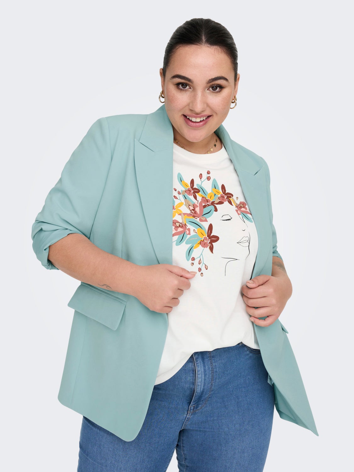 Curvy printed t-shirt