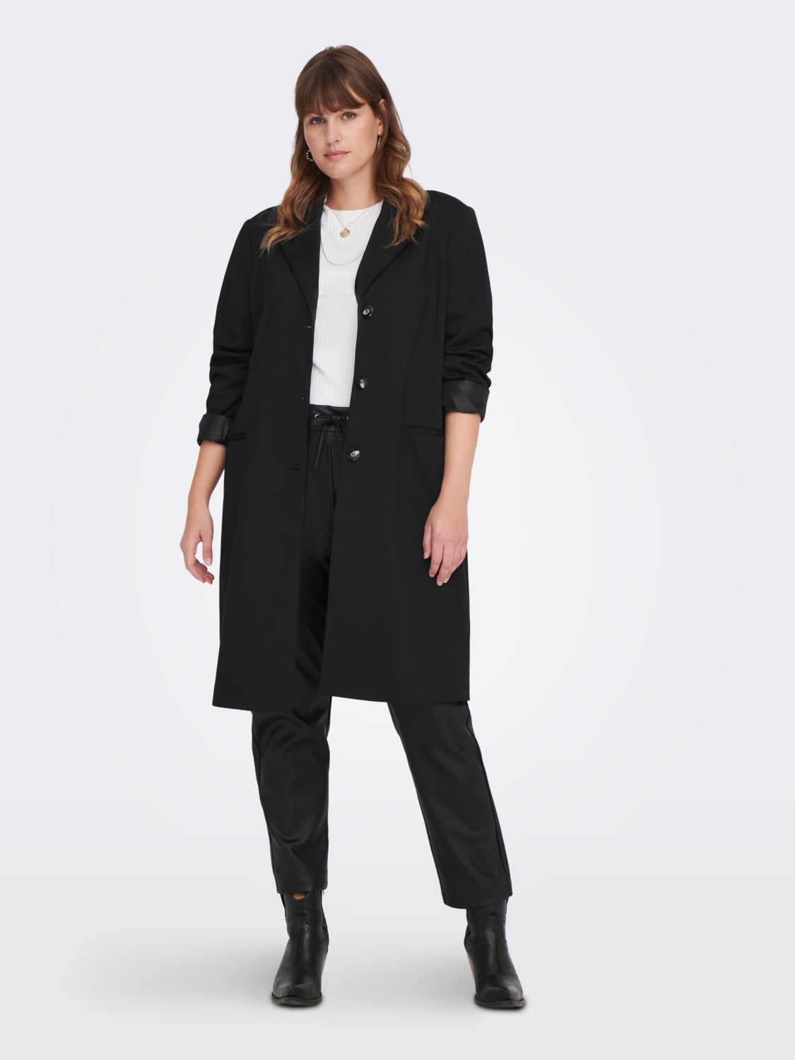 Curvy long blazer