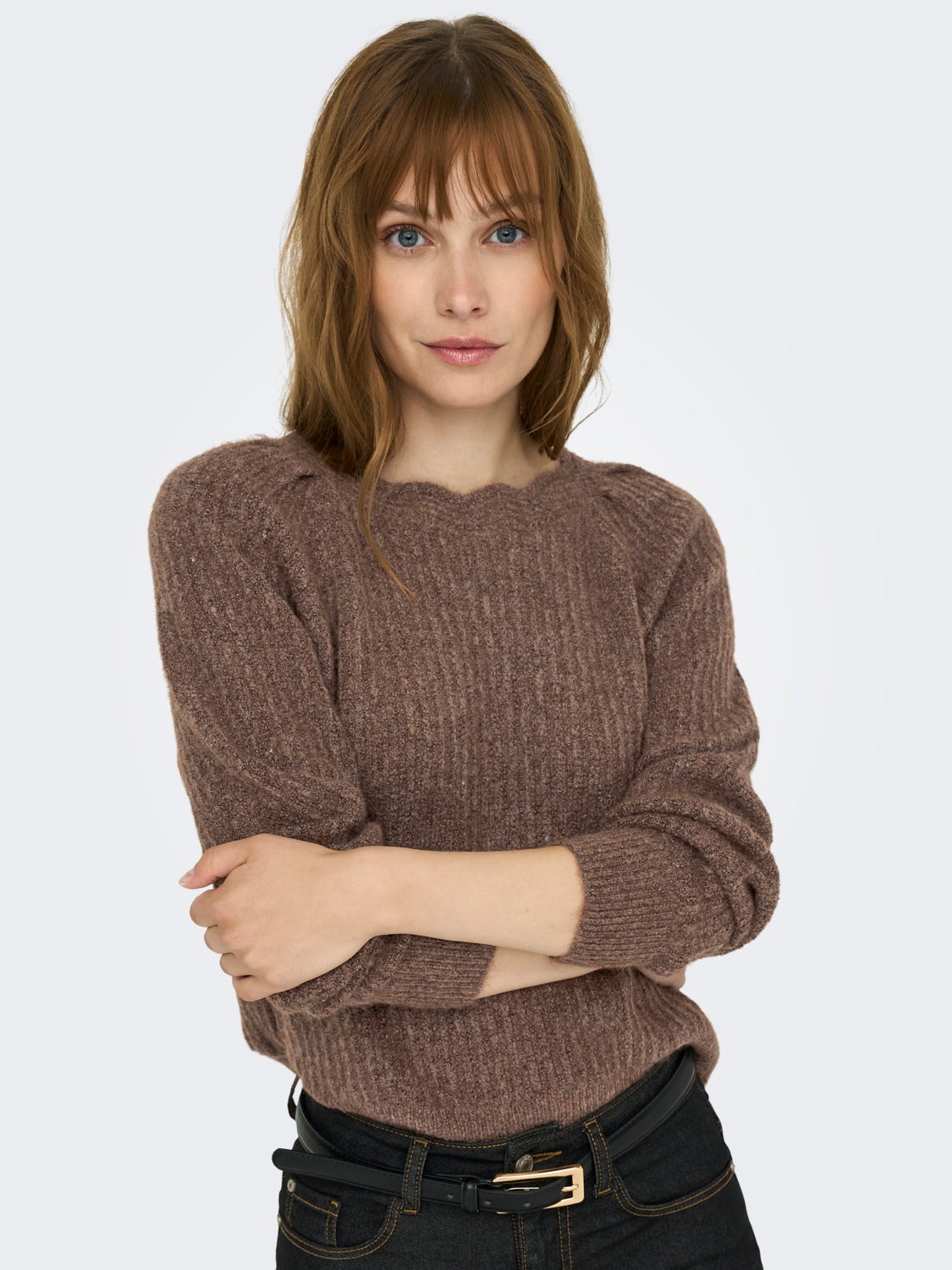 Boatneck Knitted Pullover
