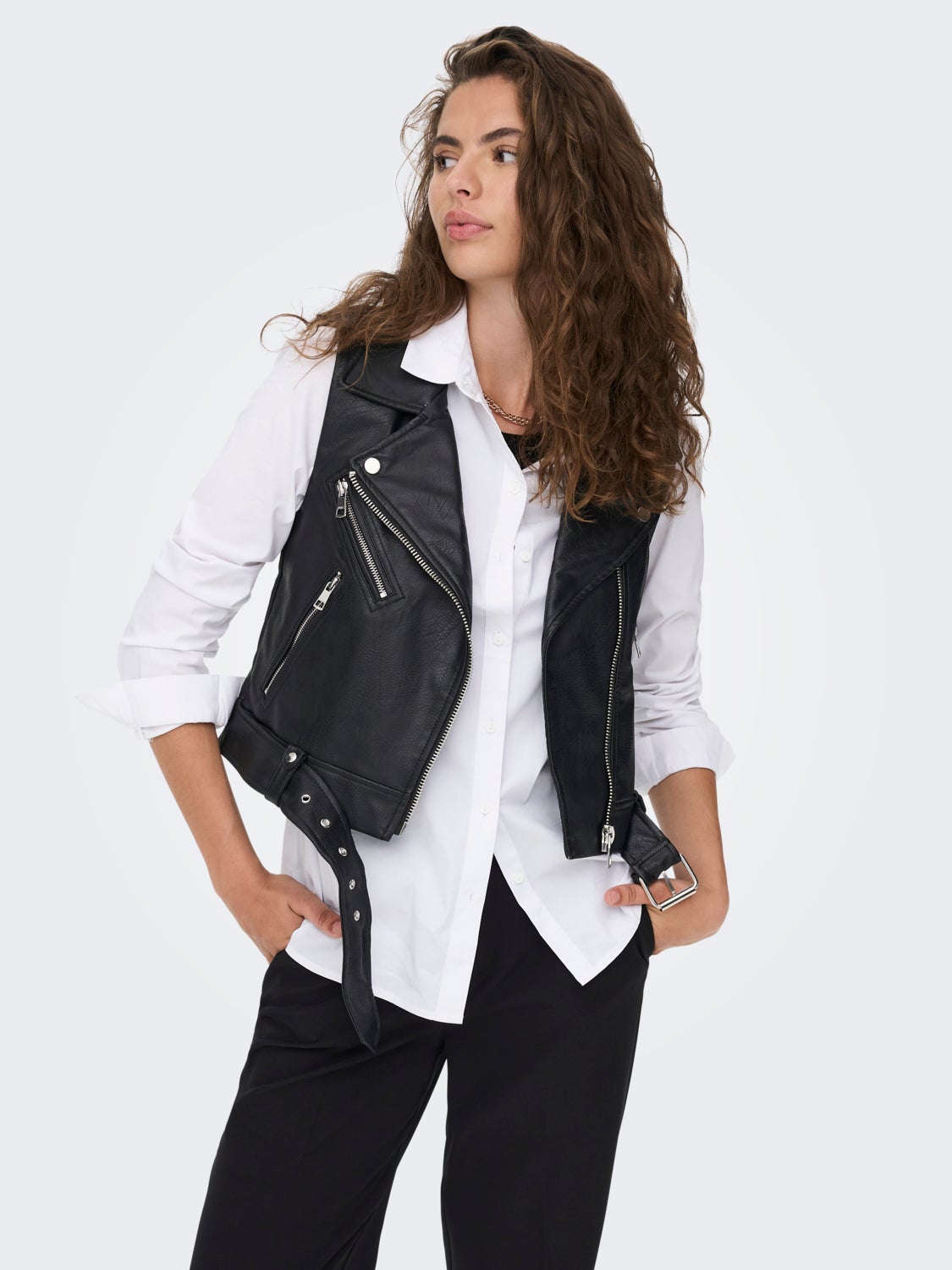 Faux leather Waistcoat