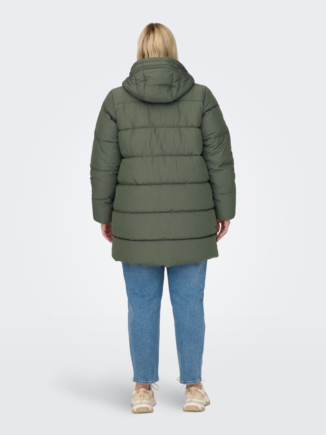 curvy Hooded puffer coat