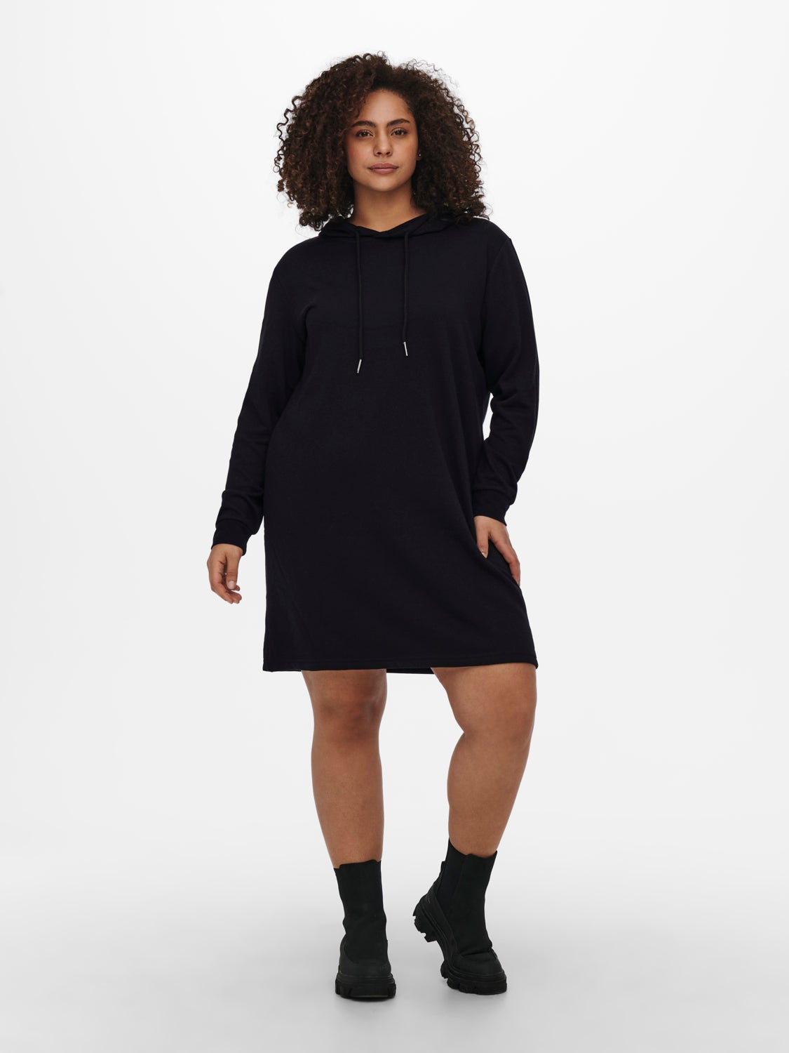 Curvy hooded sweat Dress