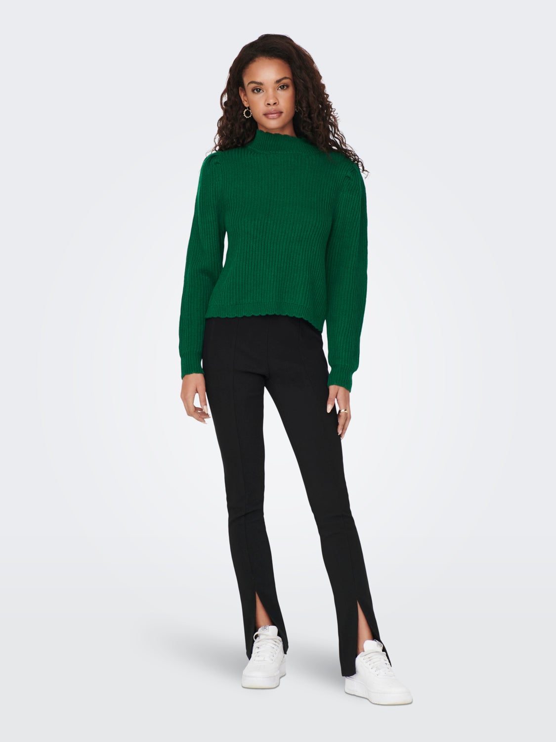 high neck Knitted Top