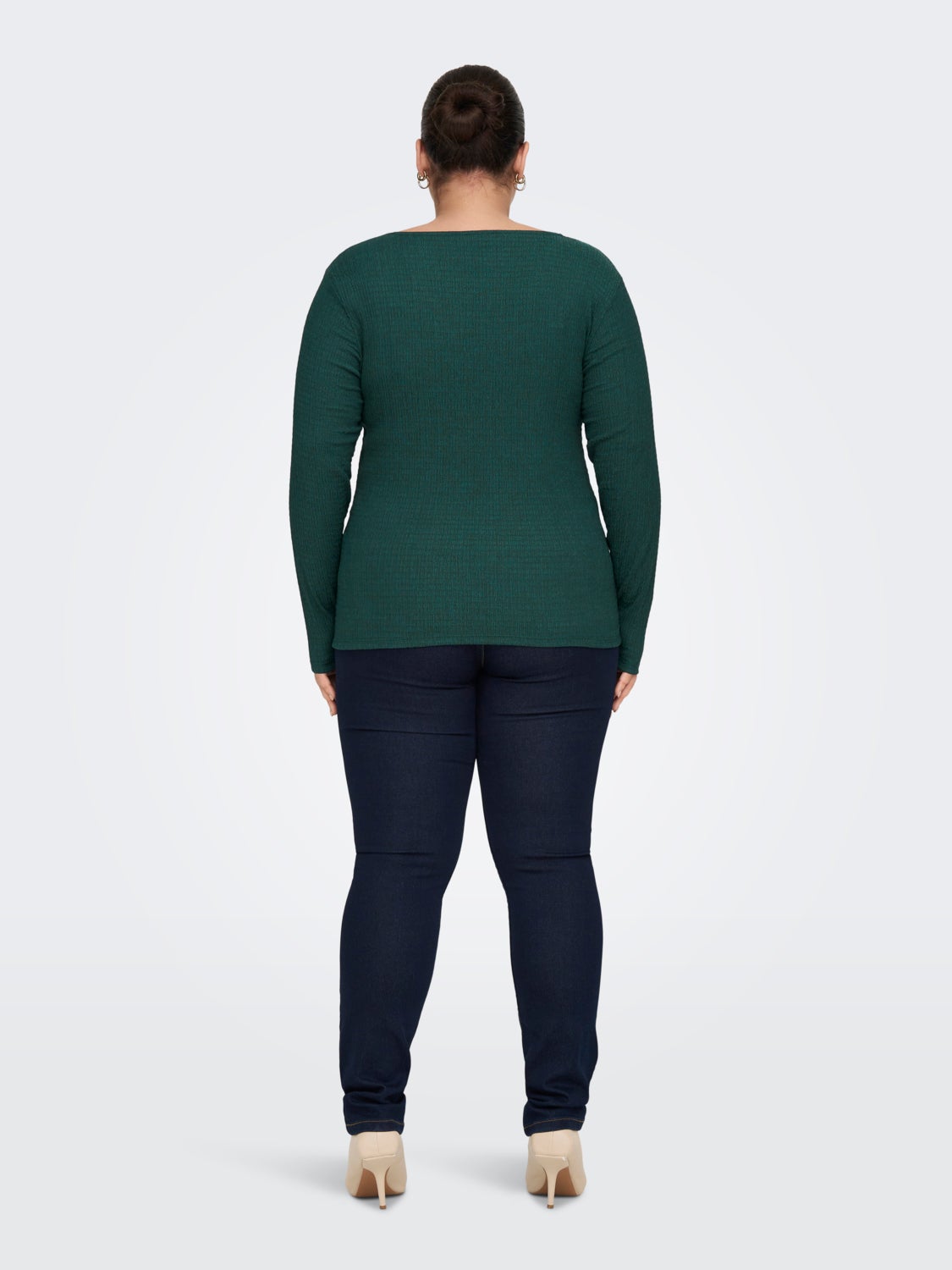 Curvy ruching detail top