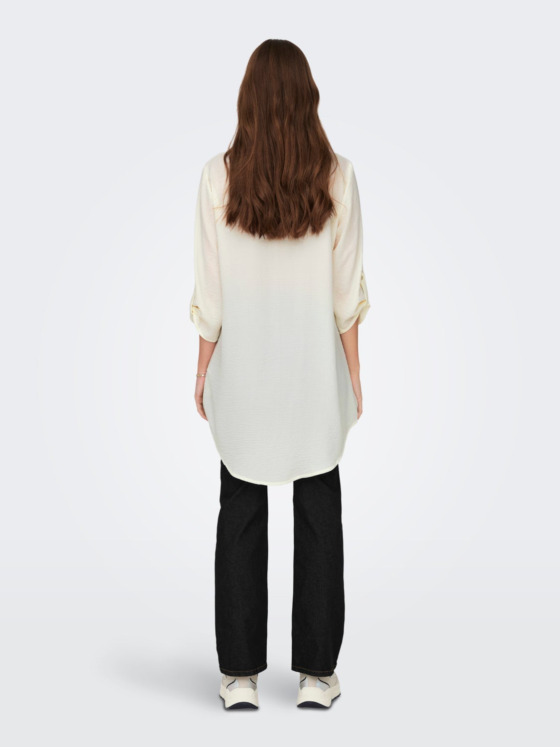 Mini shirt dress with china collar