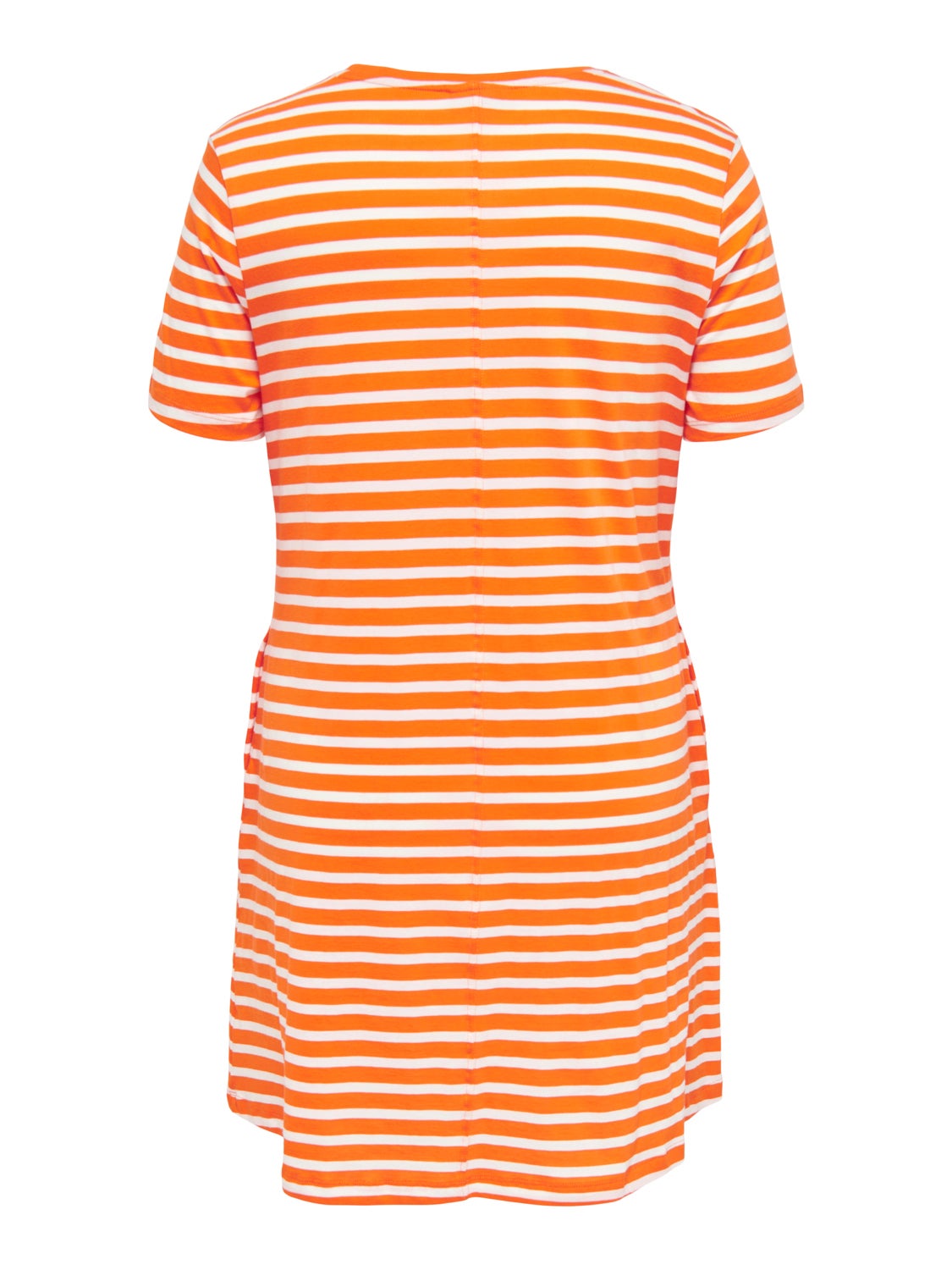 Curvy striped cotton dress