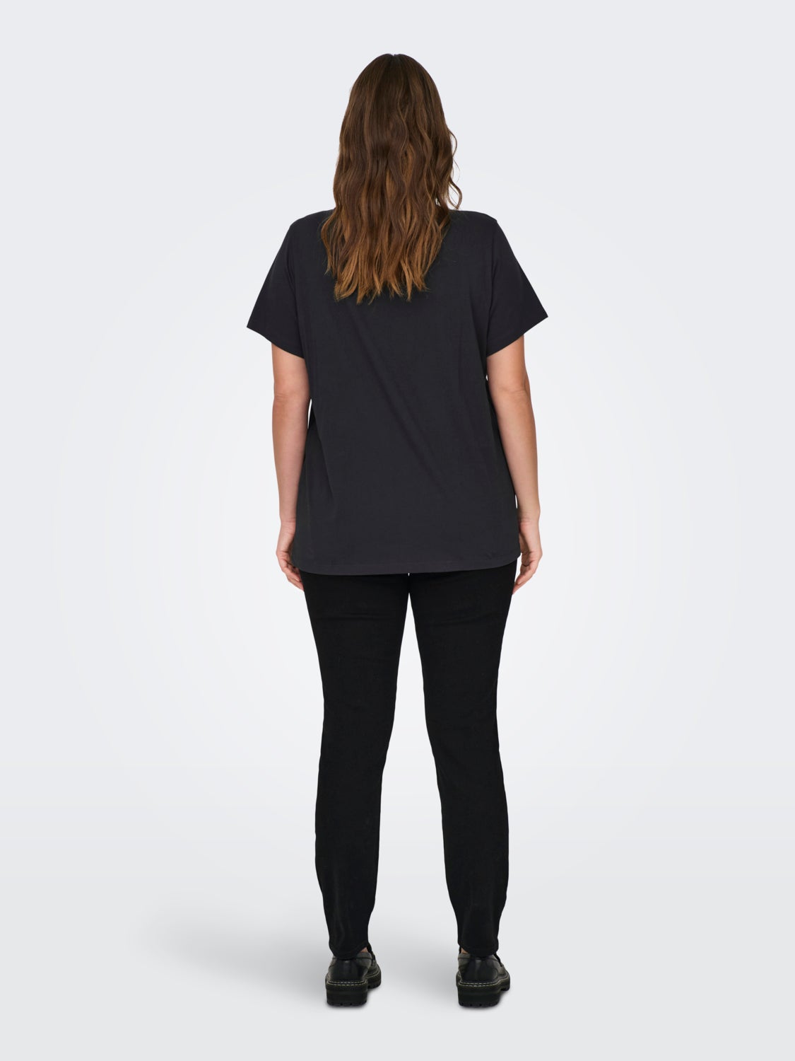 Curvy o-neck t-shirt with print