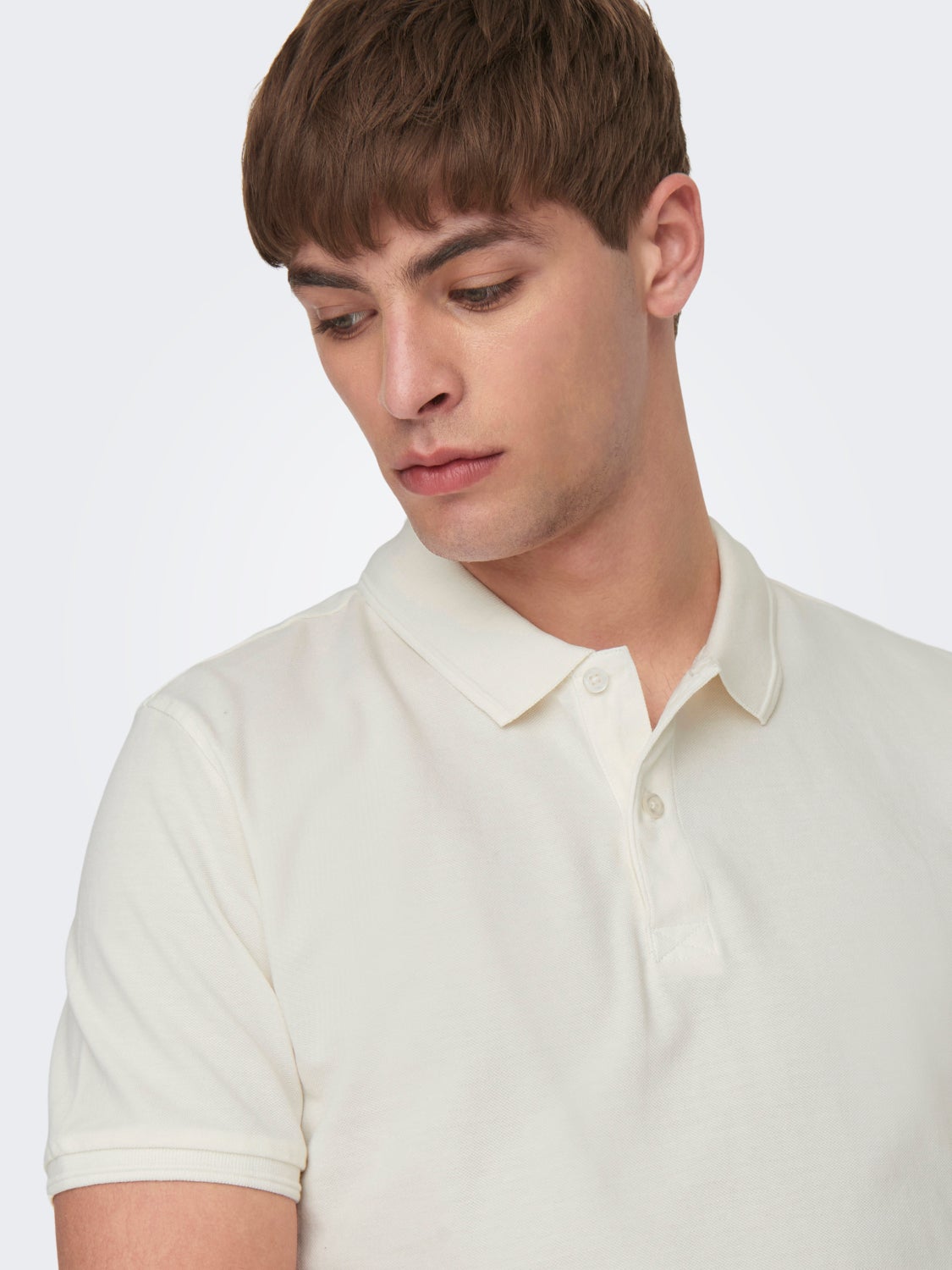 Slim Fit O-Neck Polo-Shirt