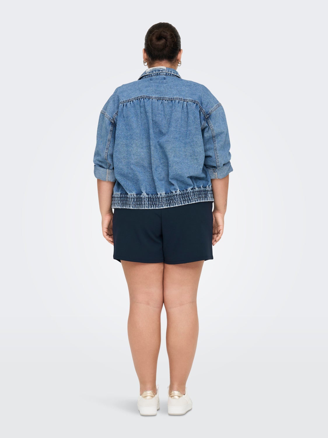 Curvy drawstring shorts