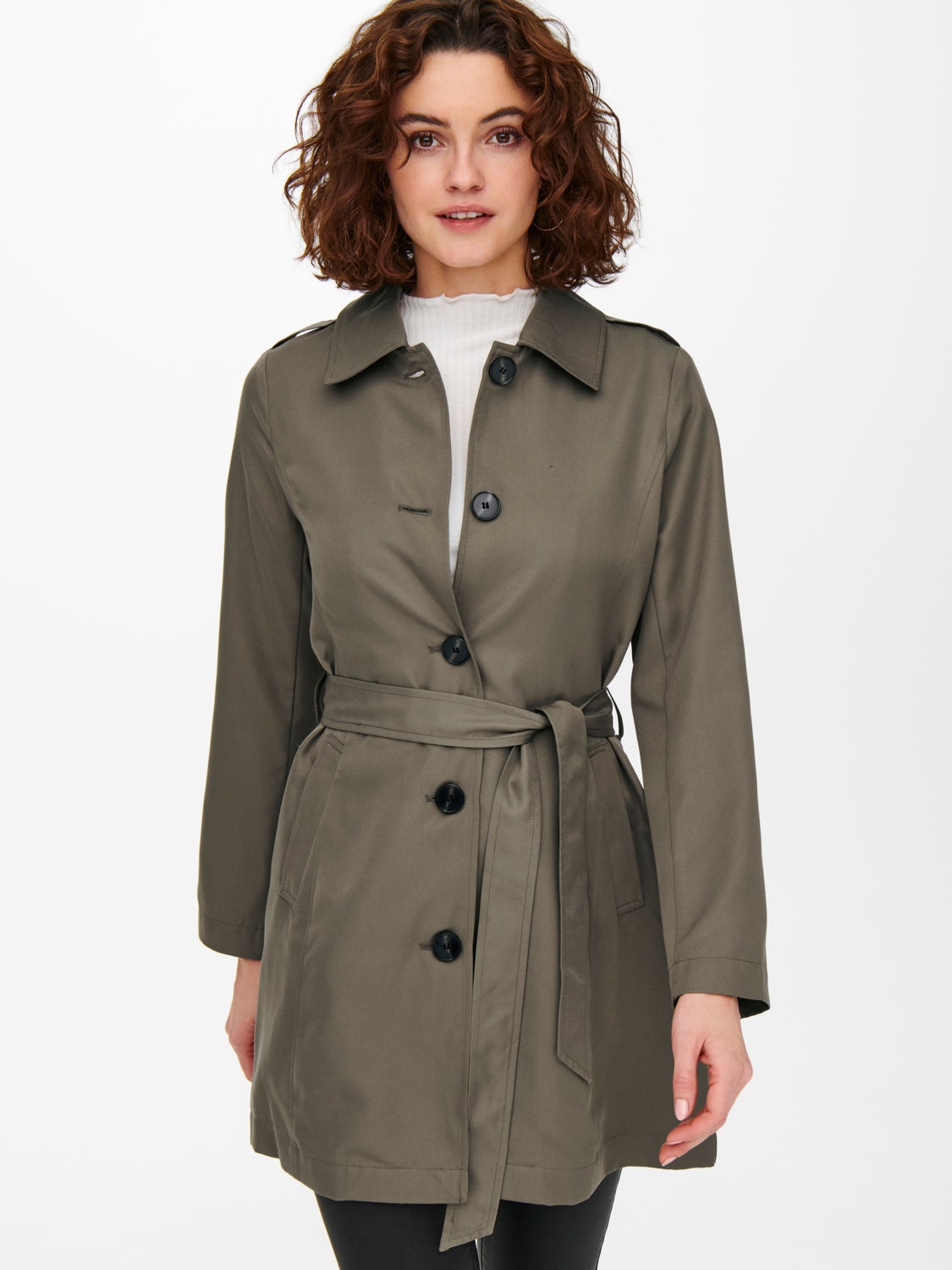 Short belted Trenchcoat