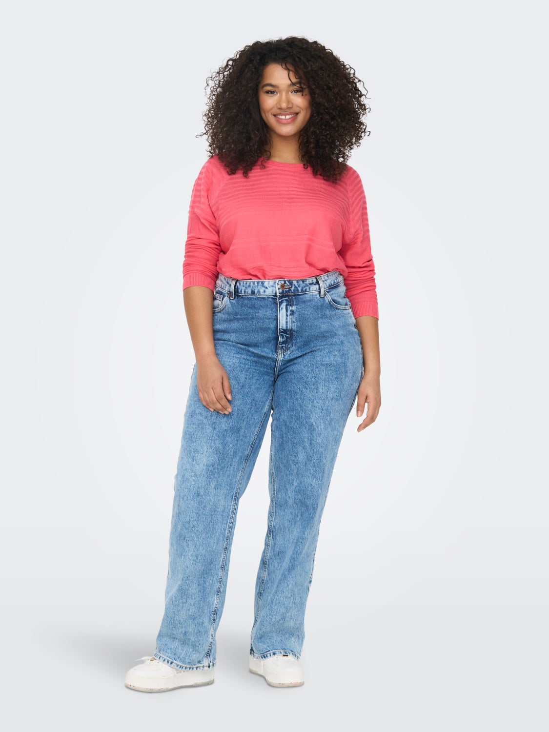 Curvy structured Knitted Pullover