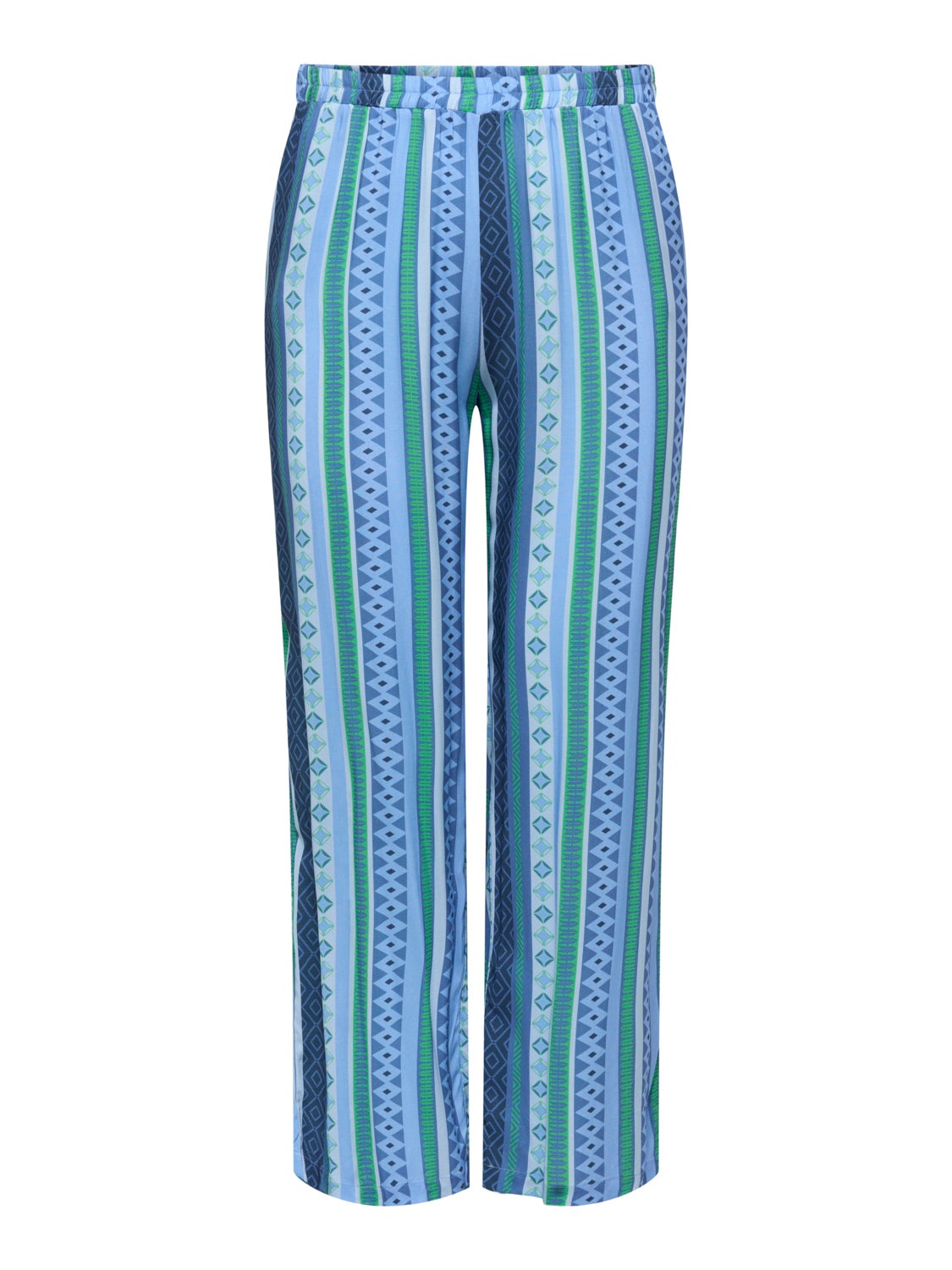 Curvy printed trousers
