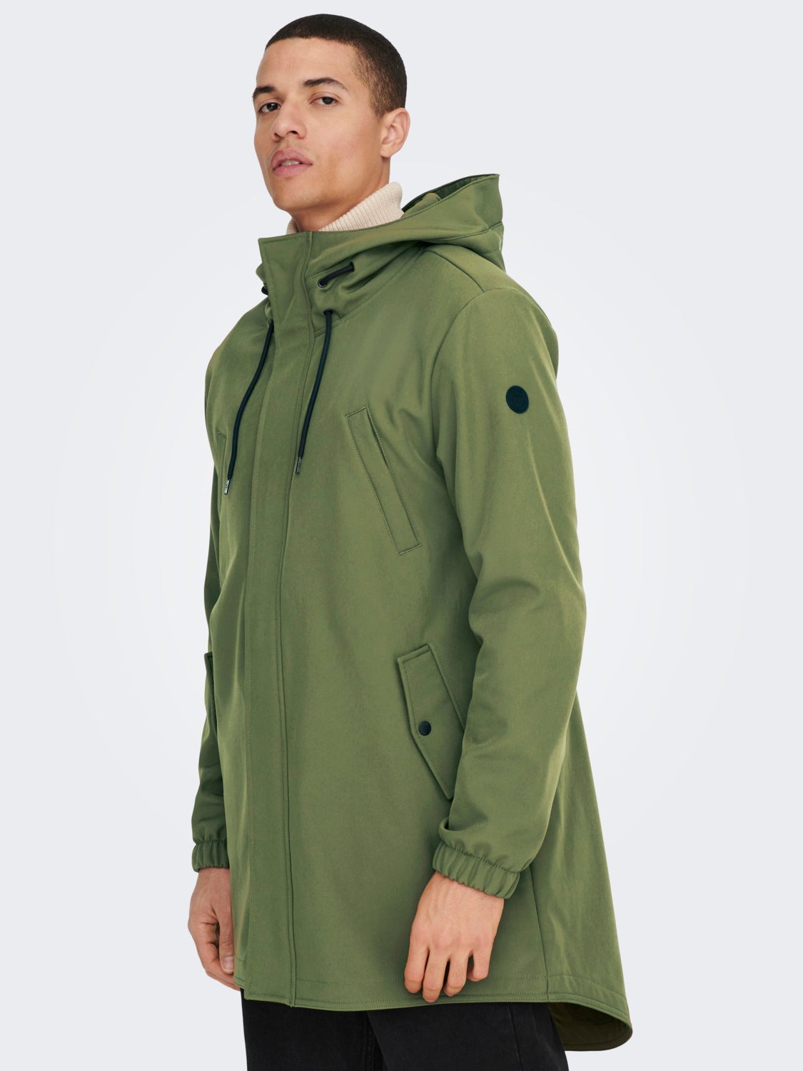 Long softshell jacket