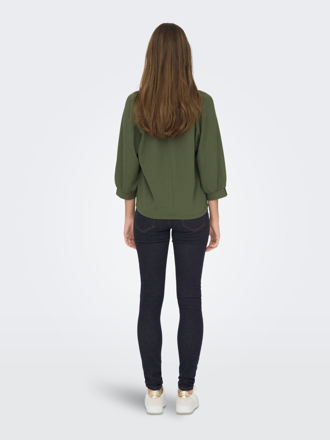 V-neck top with 3/4 sleeves