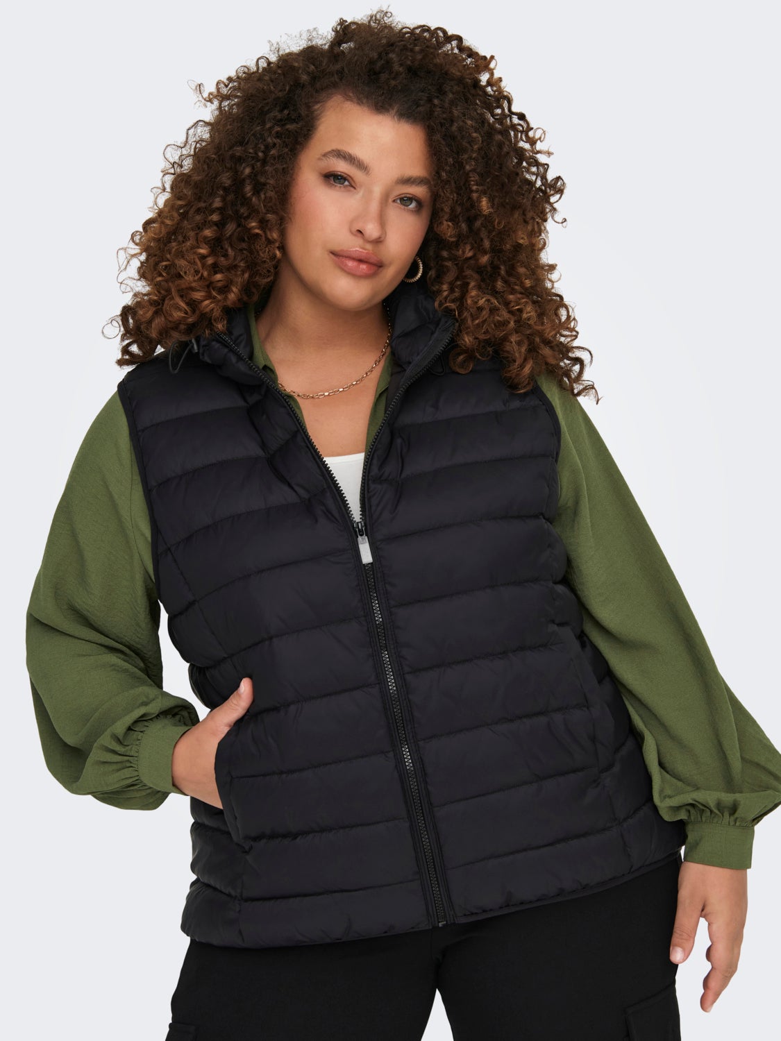 Curvy Hooded vest