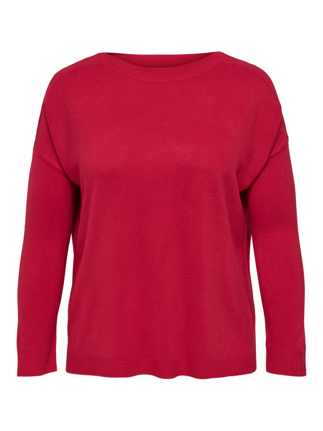 Curvy knitted pullover