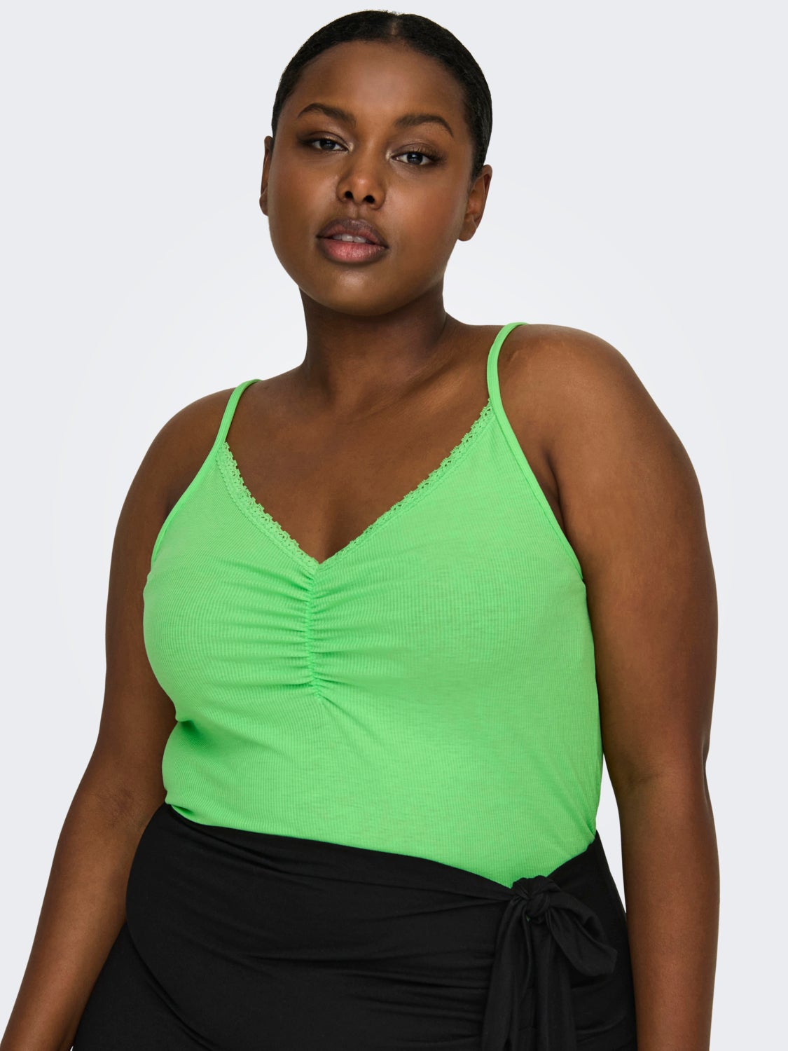 Curvy sleeveless top