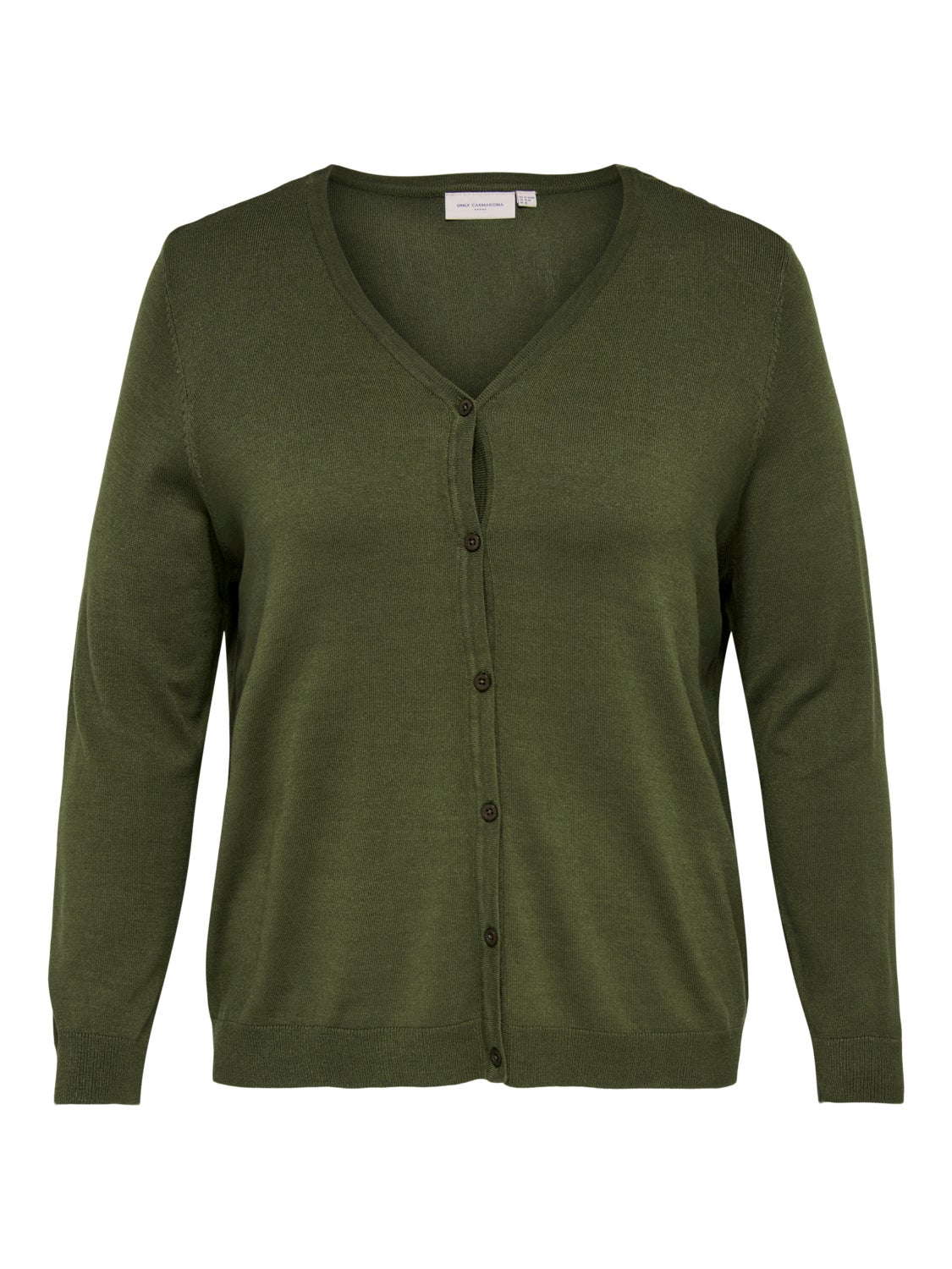 Curvy Solid Knitted Cardigan