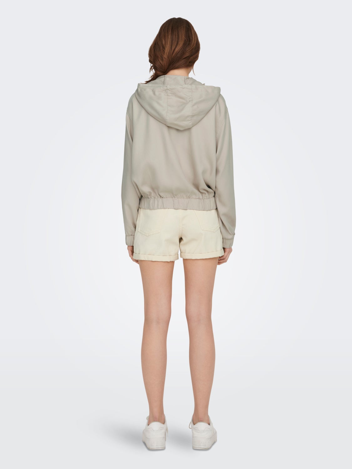 Short Jacket With Adjustable Hood