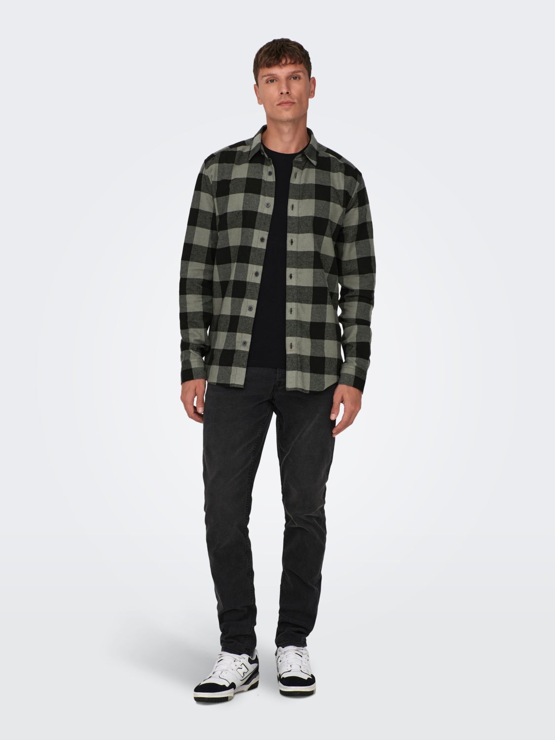 Slim fit checked shirt