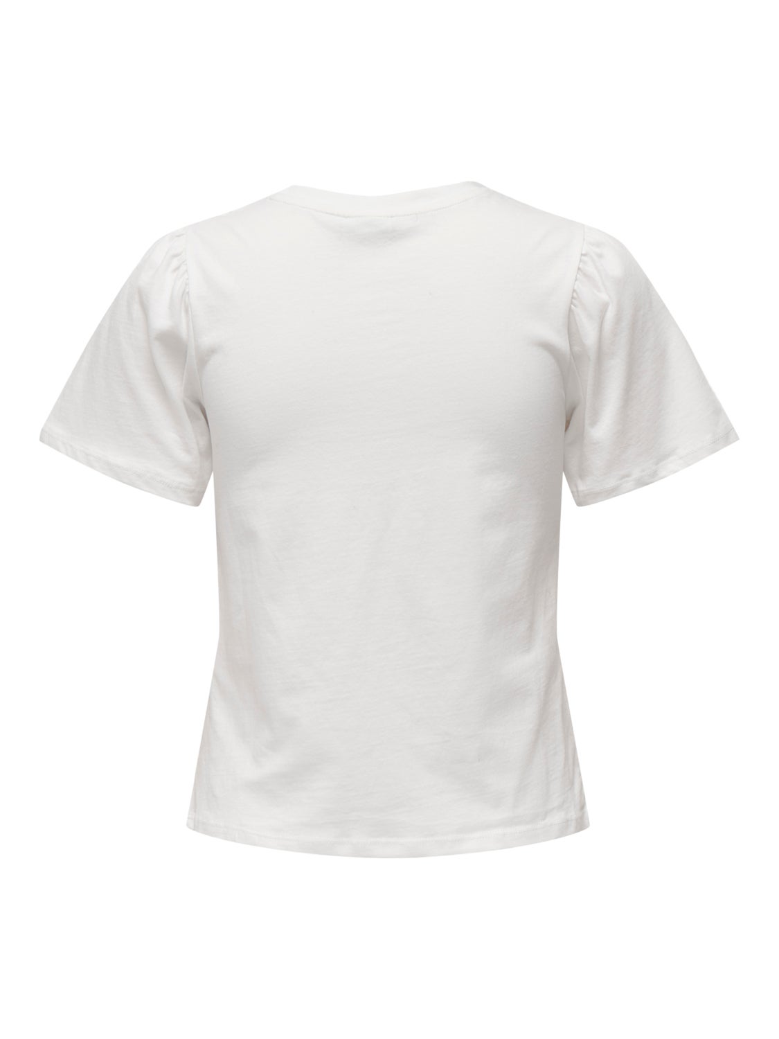 O-neck top with anglaise chest pocket