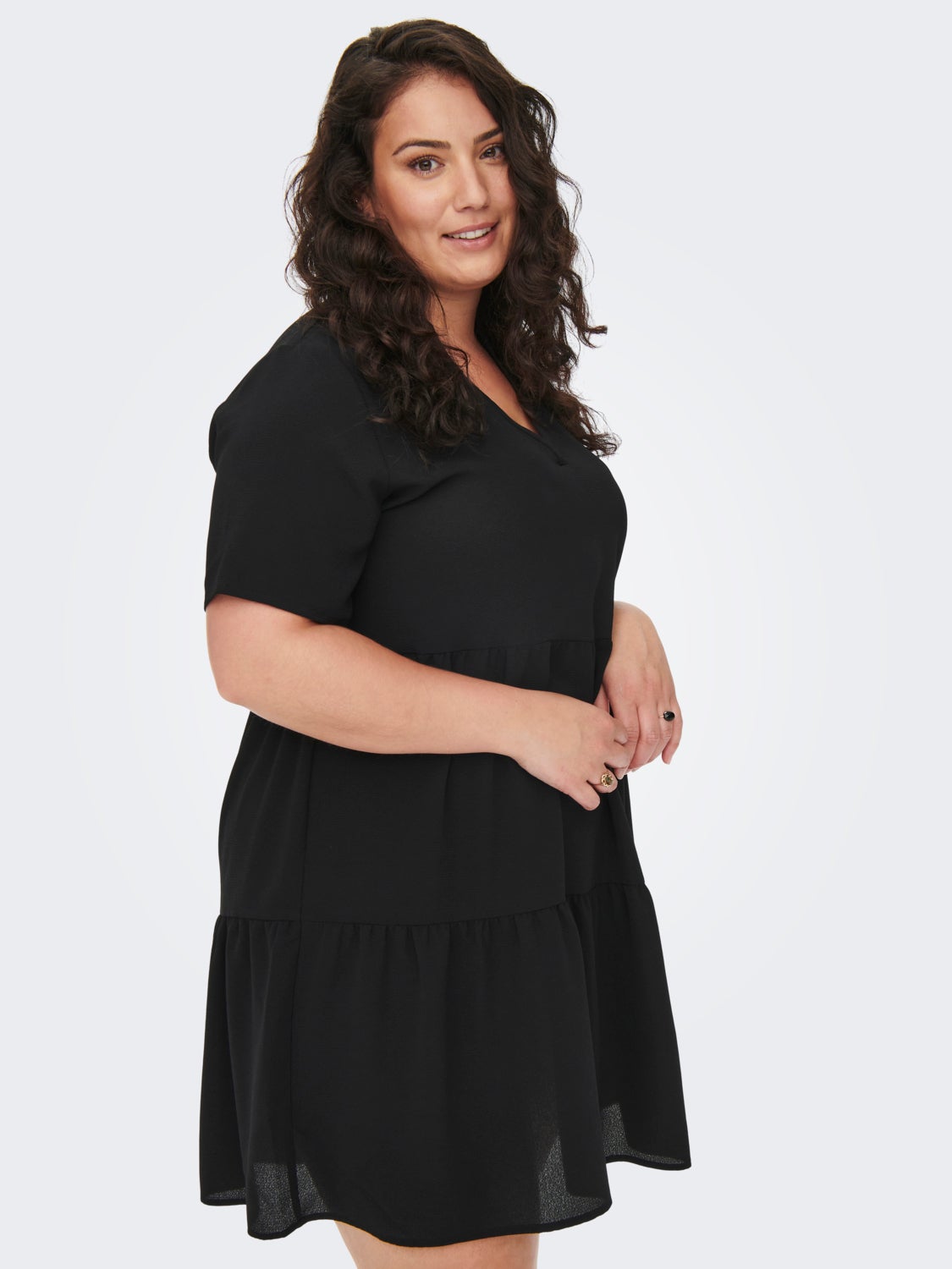 Curvy 2/4 Sleeve Dress