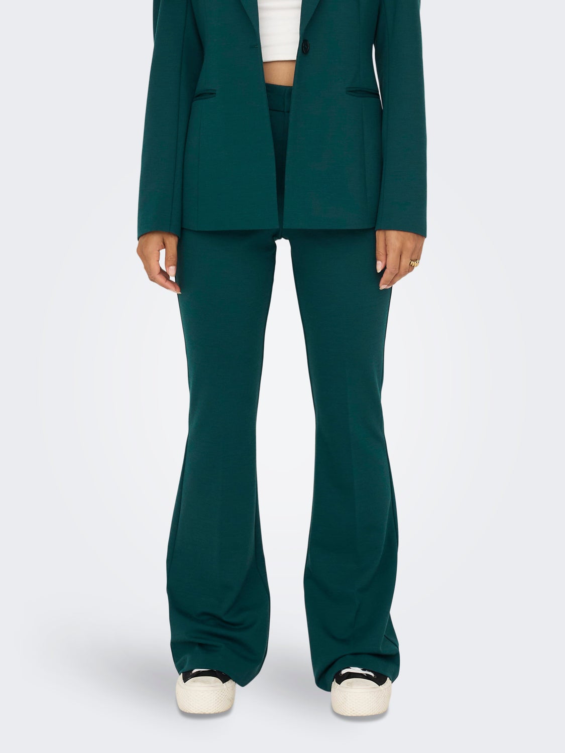 Trousers with flared fit