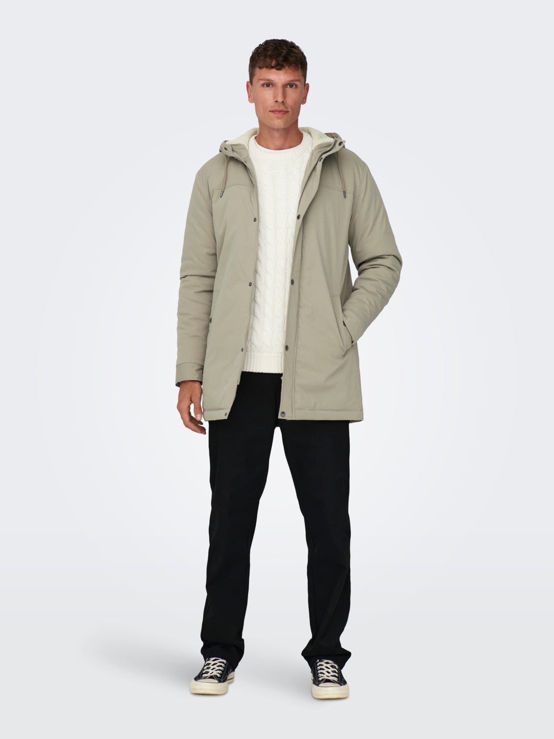 Hooded parka jacket