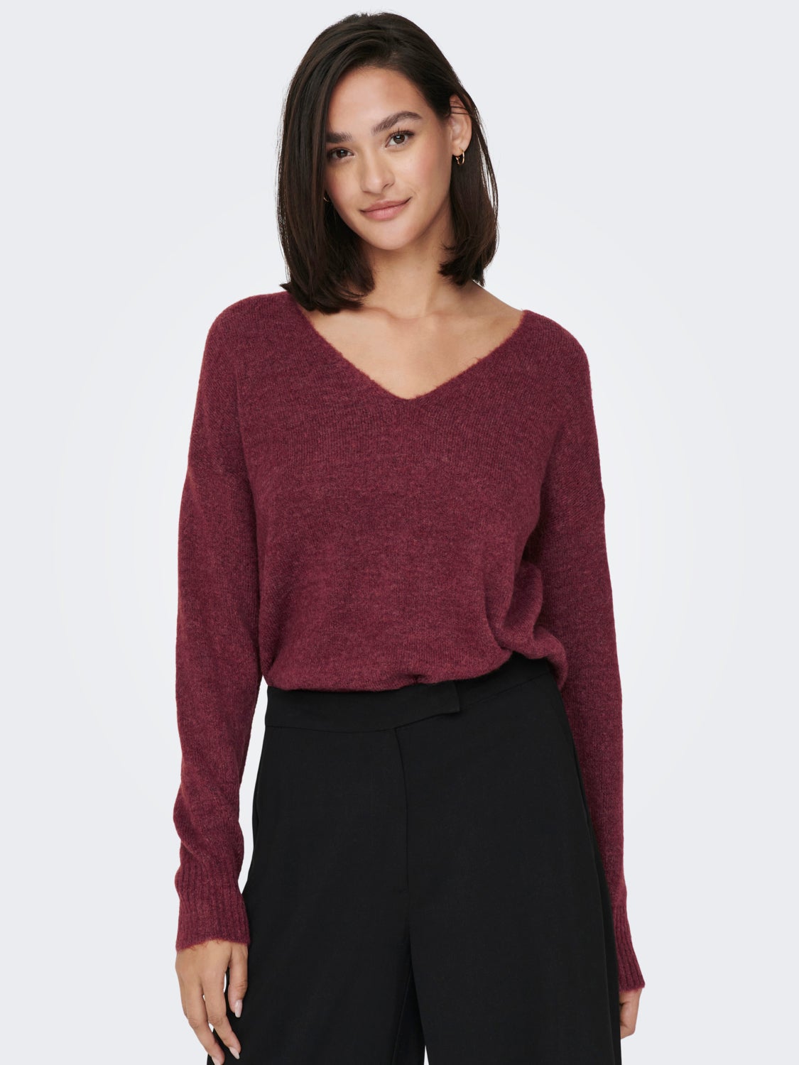 V-neck Knitted Pullover