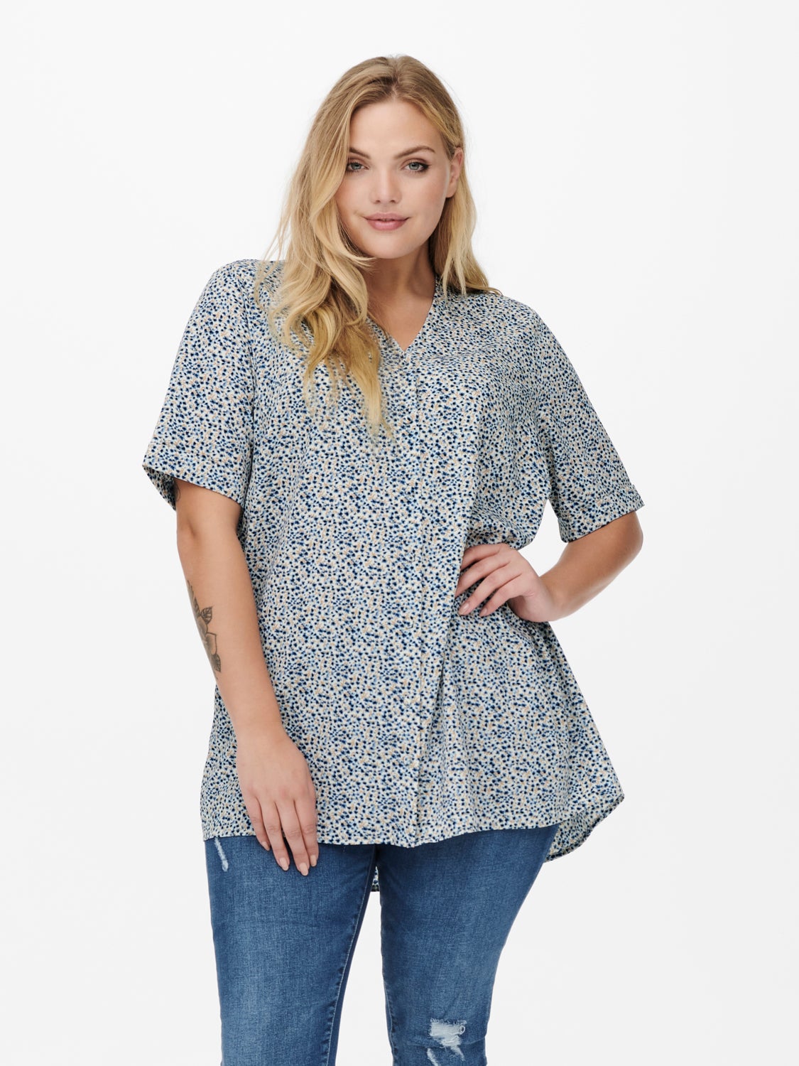 Curvy printed Shirt
