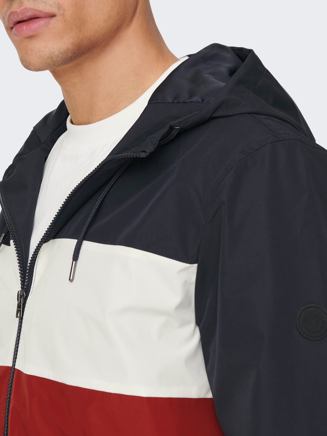 Shell jacket with hood