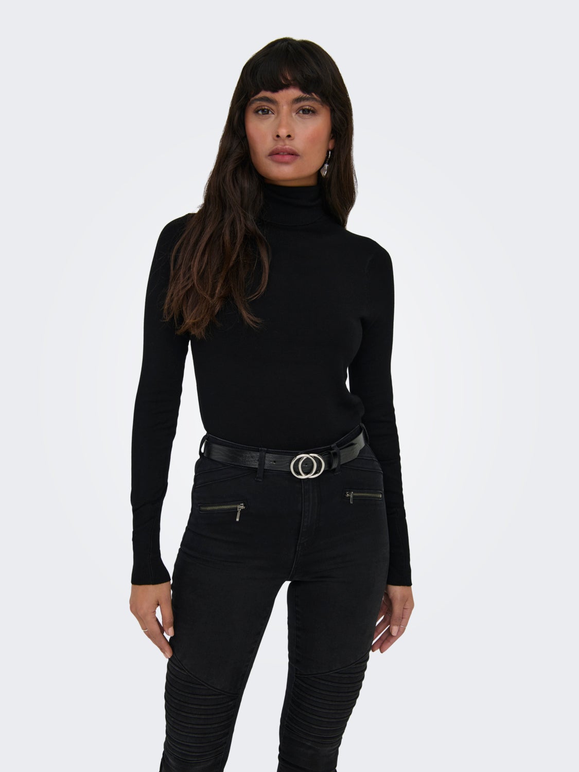 Tall roll neck top