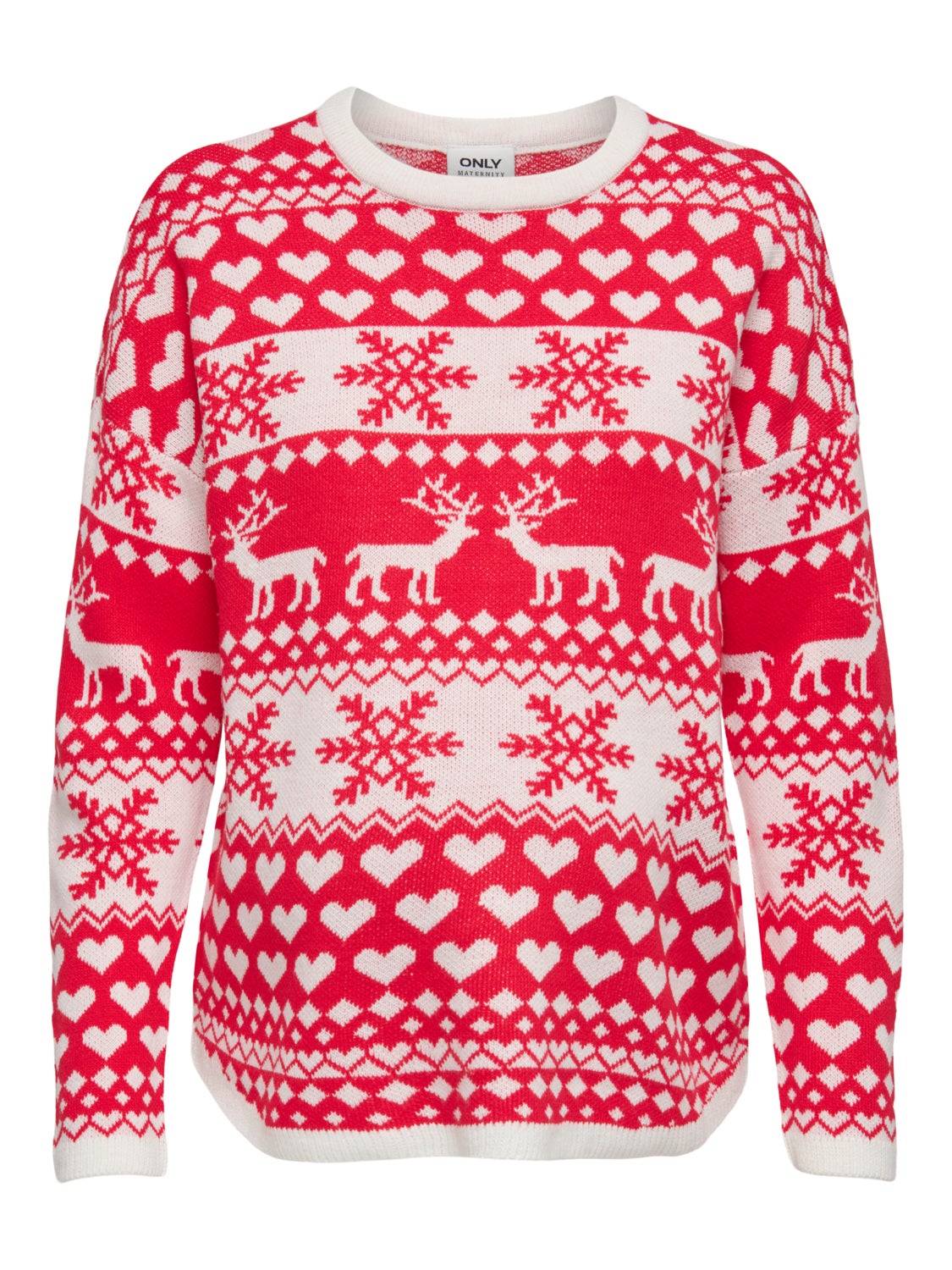 Curvy christmas knitted pullover