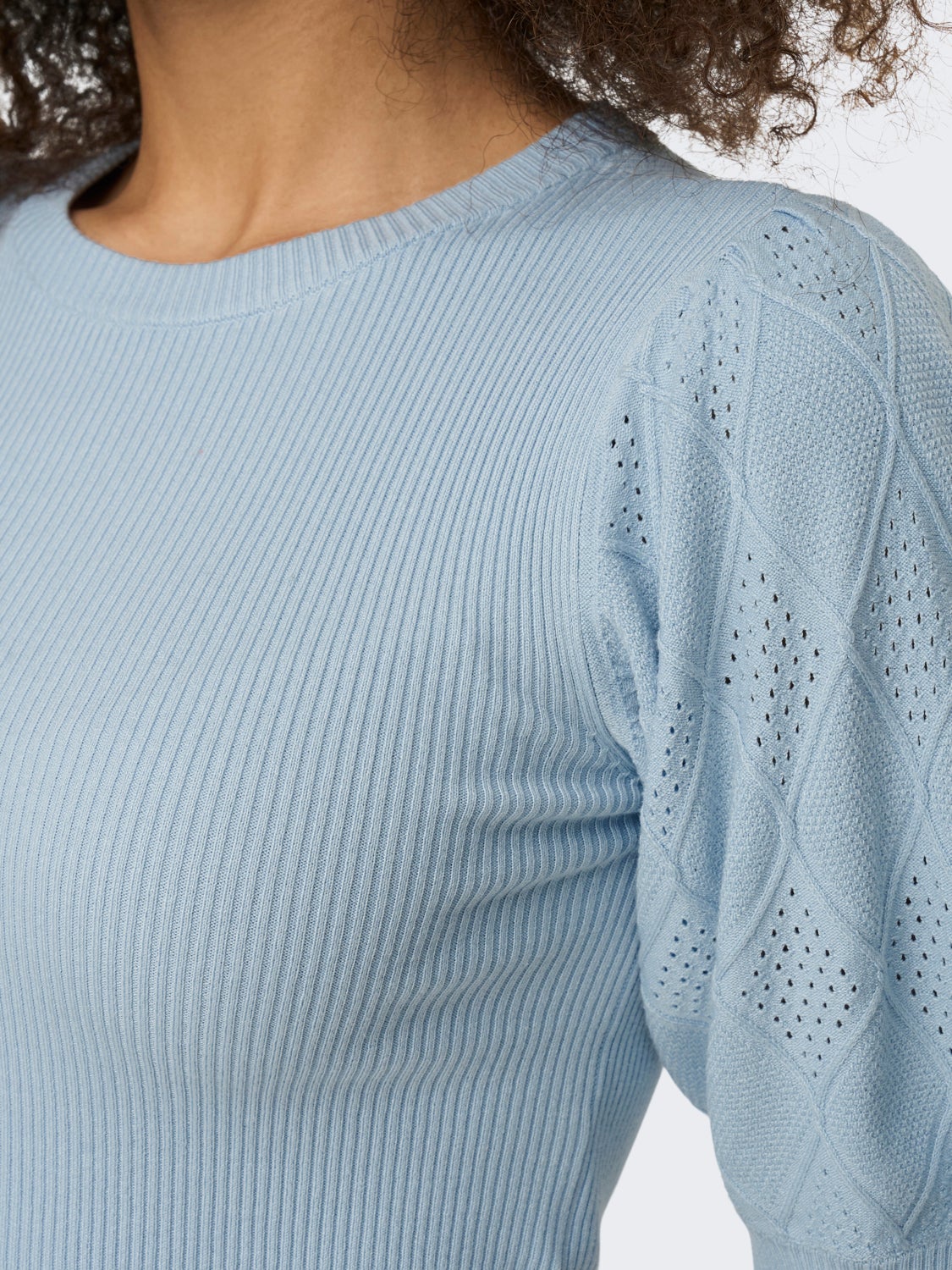 O-Neck Puff sleeves Pullover