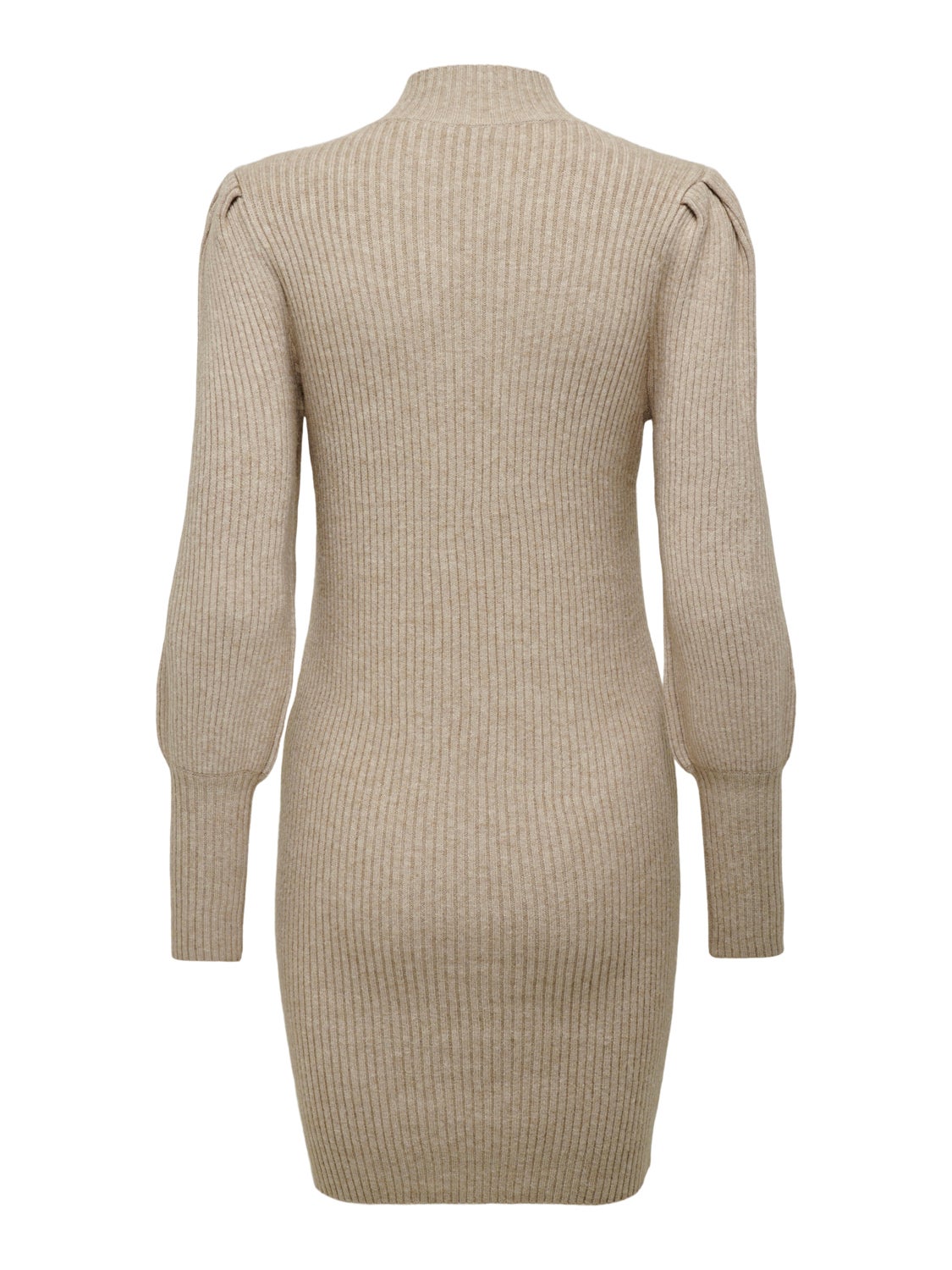 Mini knit dress with long sleeves