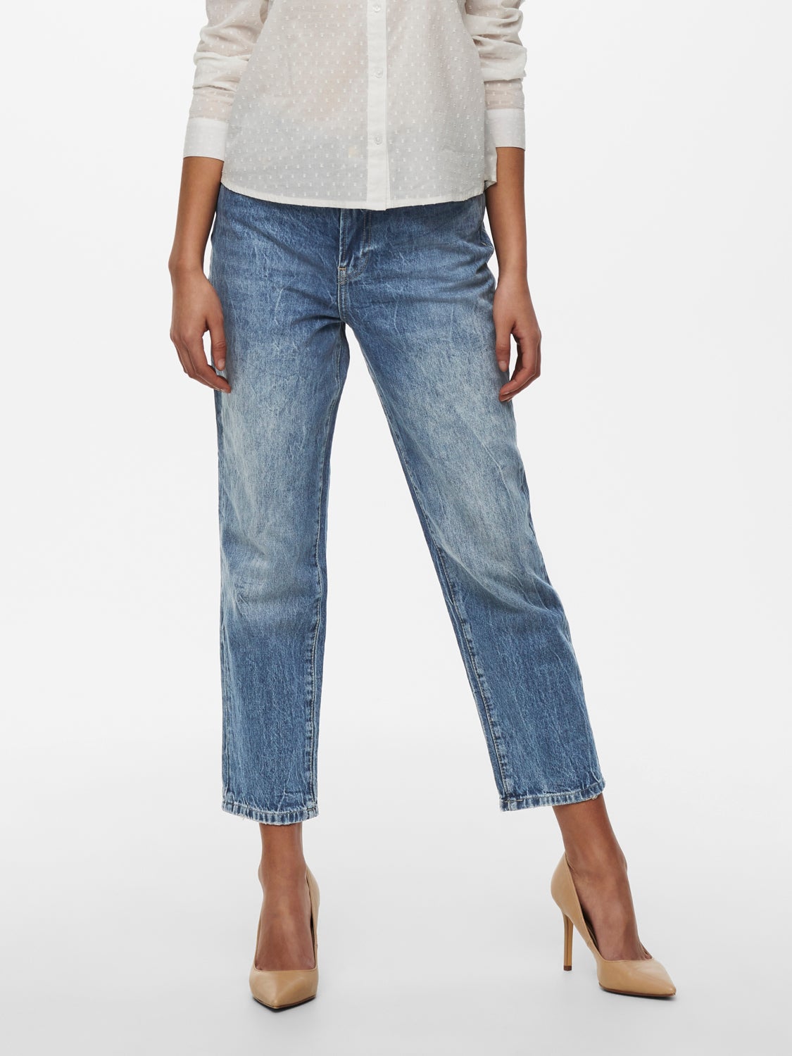 ONLFine hw ankle Straight fit jeans
