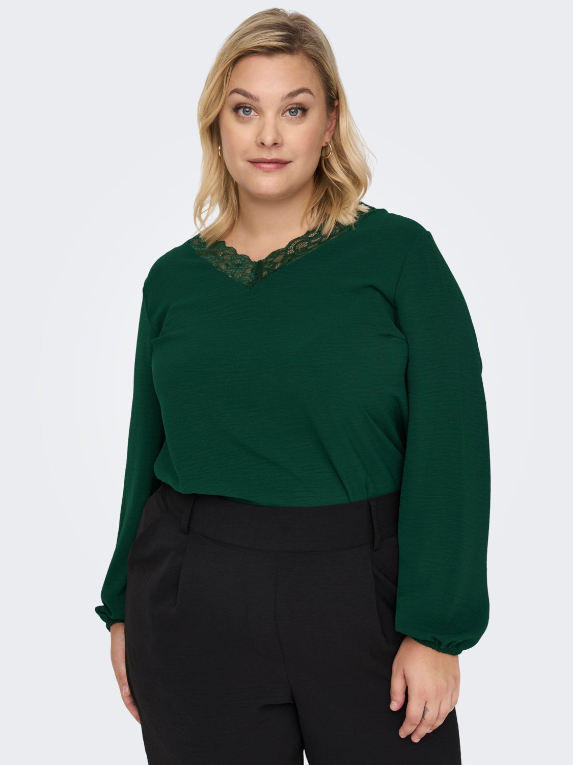 Curvy long sleeve top